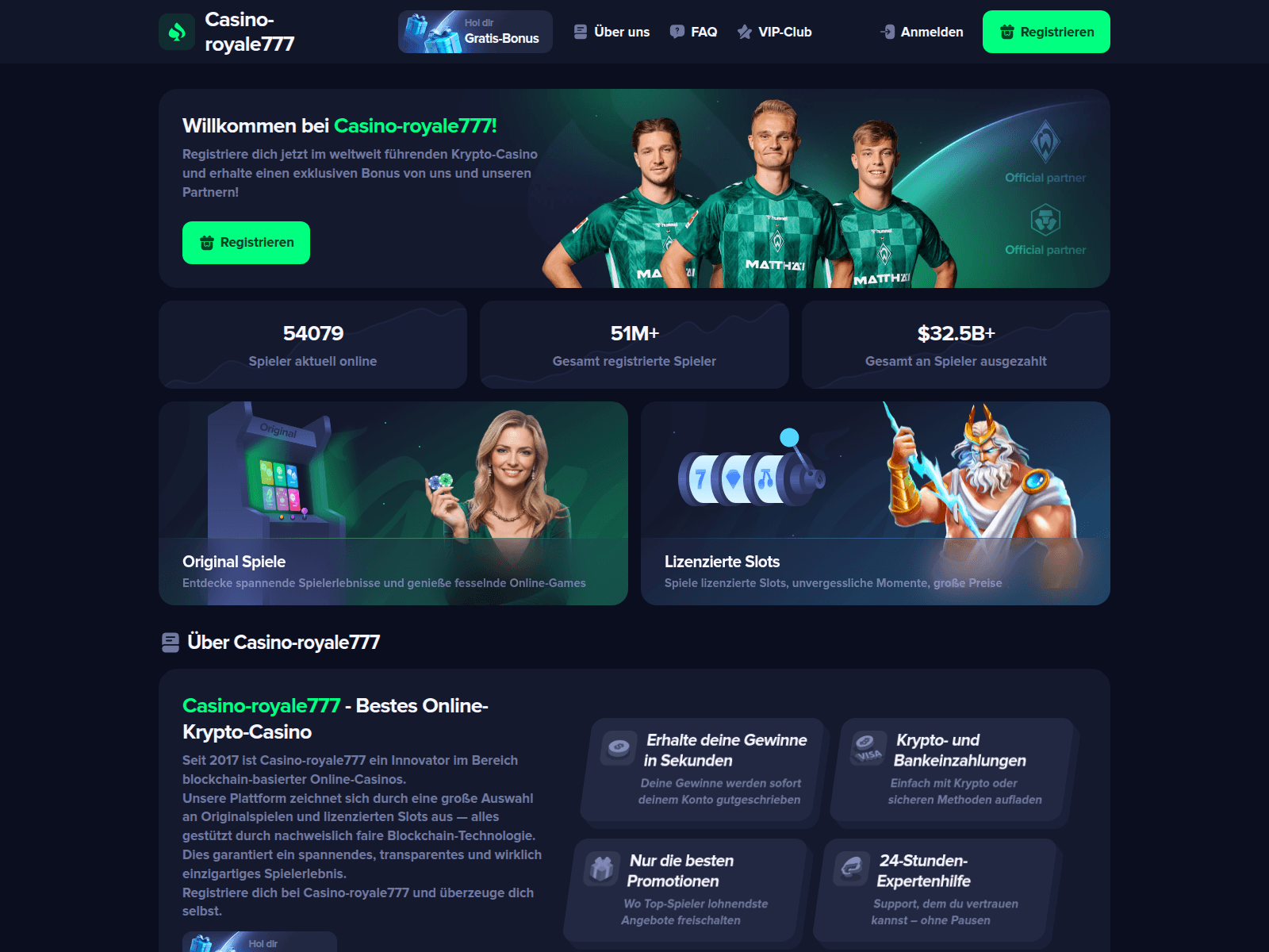 Screenshot of casino-royale777.com