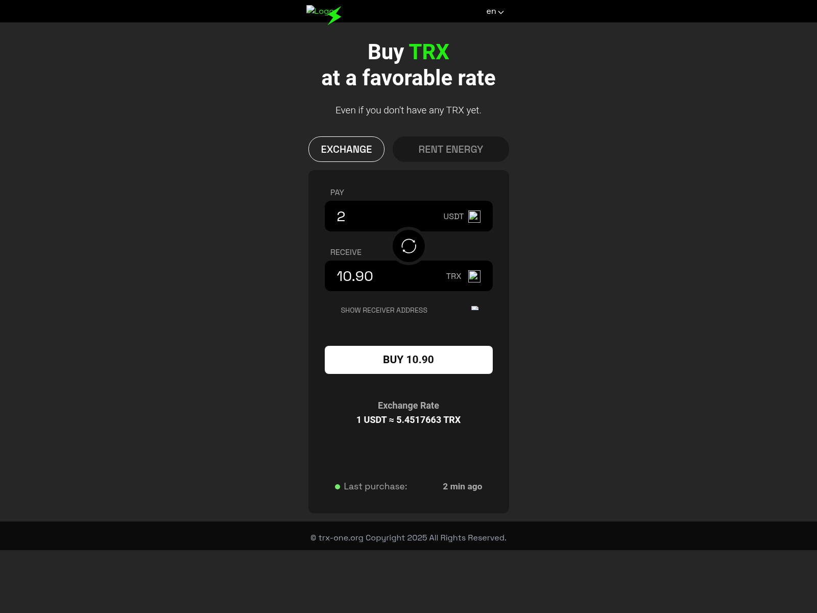 Screenshot of trx-one.org
