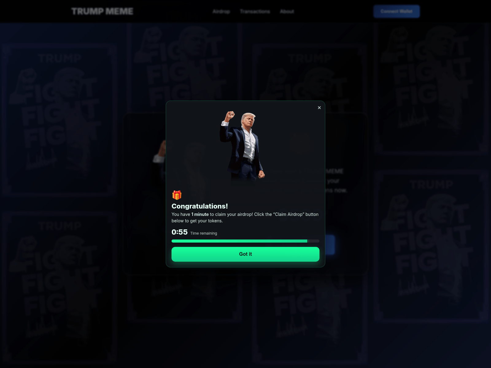 Screenshot of trmpairdrop.site