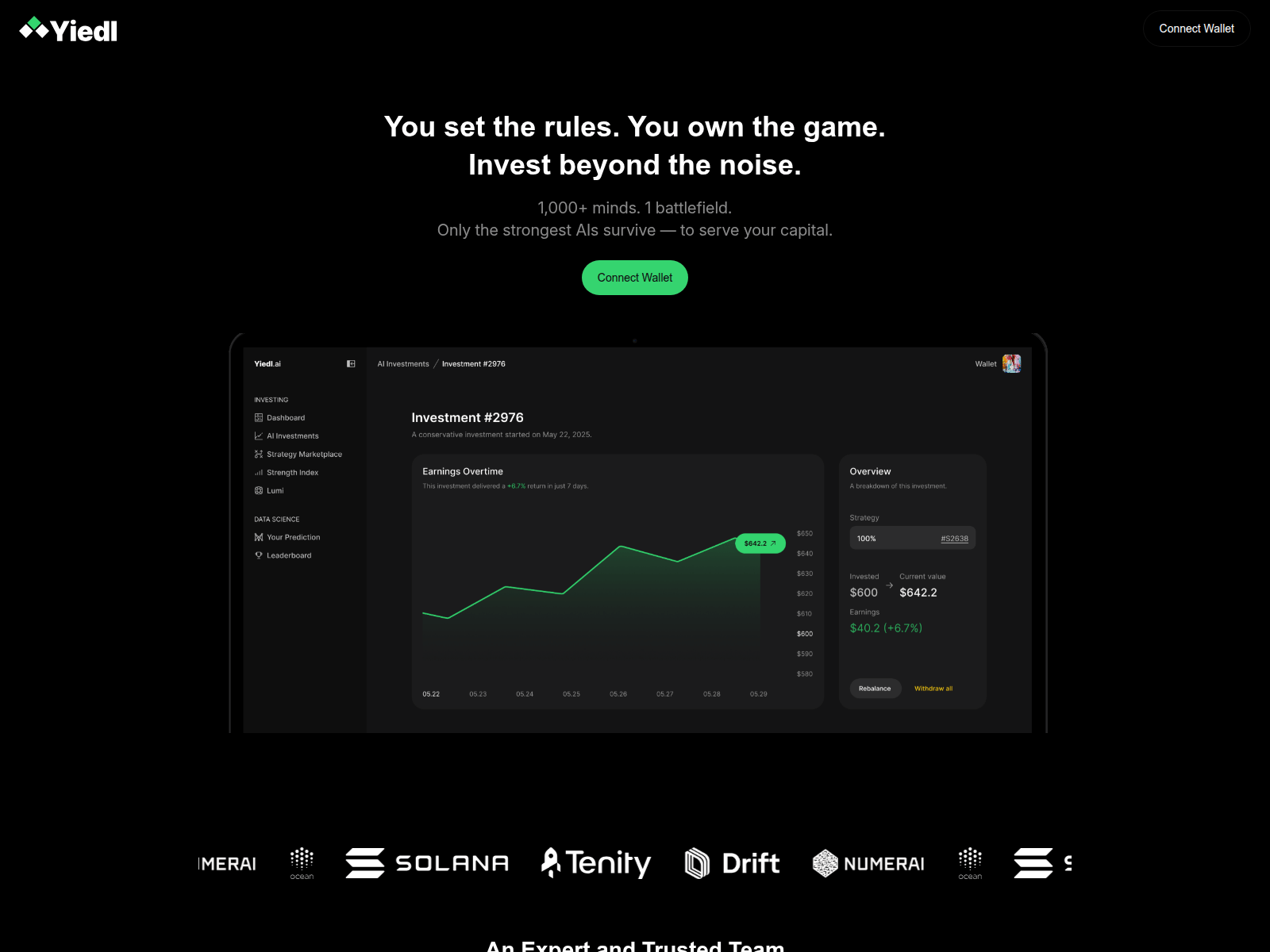 Screenshot of yiedlsolana.com