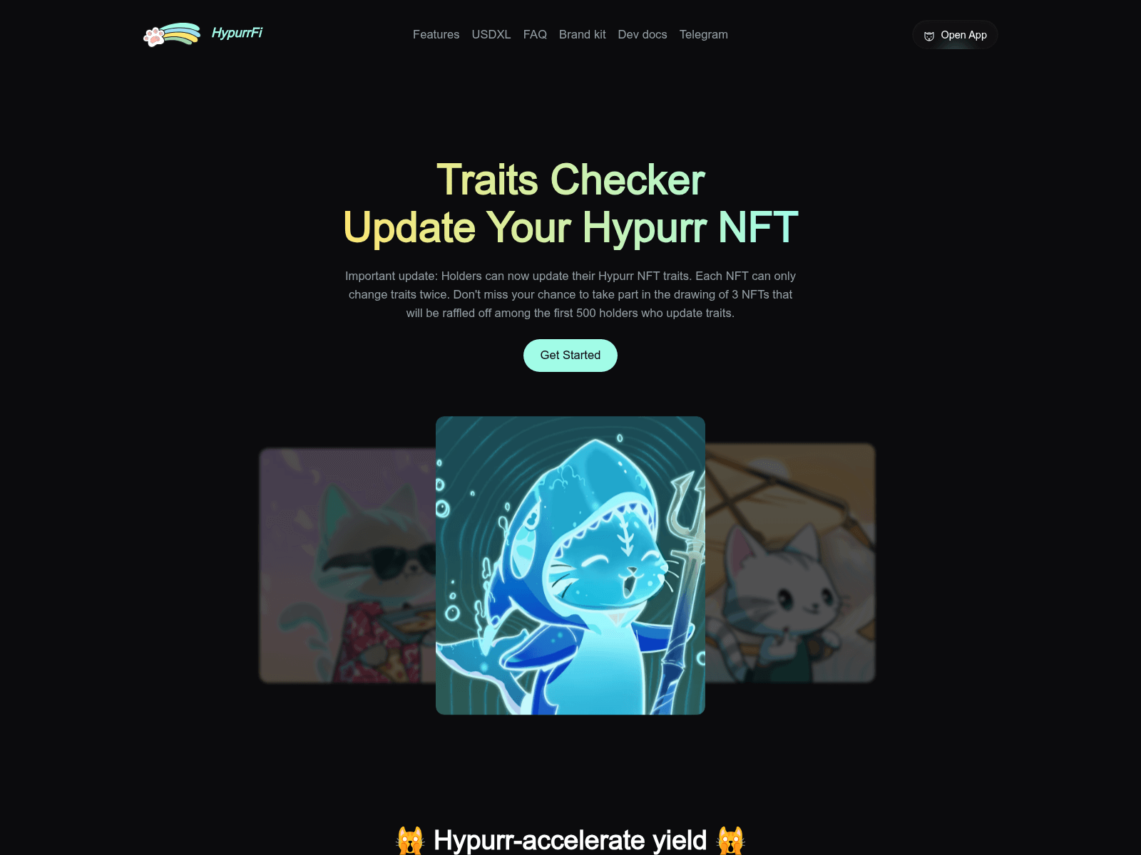 Screenshot of traits-hypurr.com