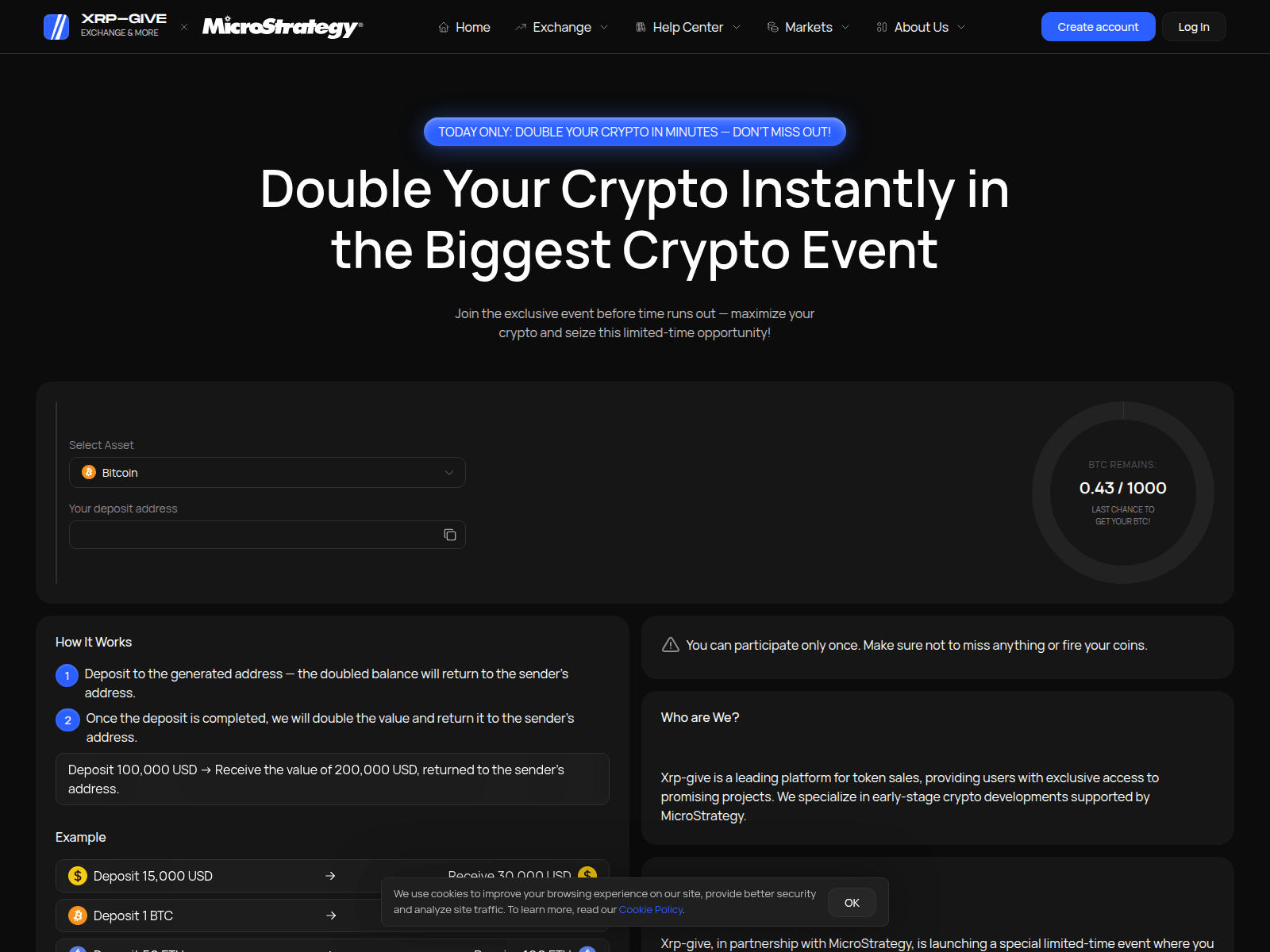 Screenshot of xrp-give.asia