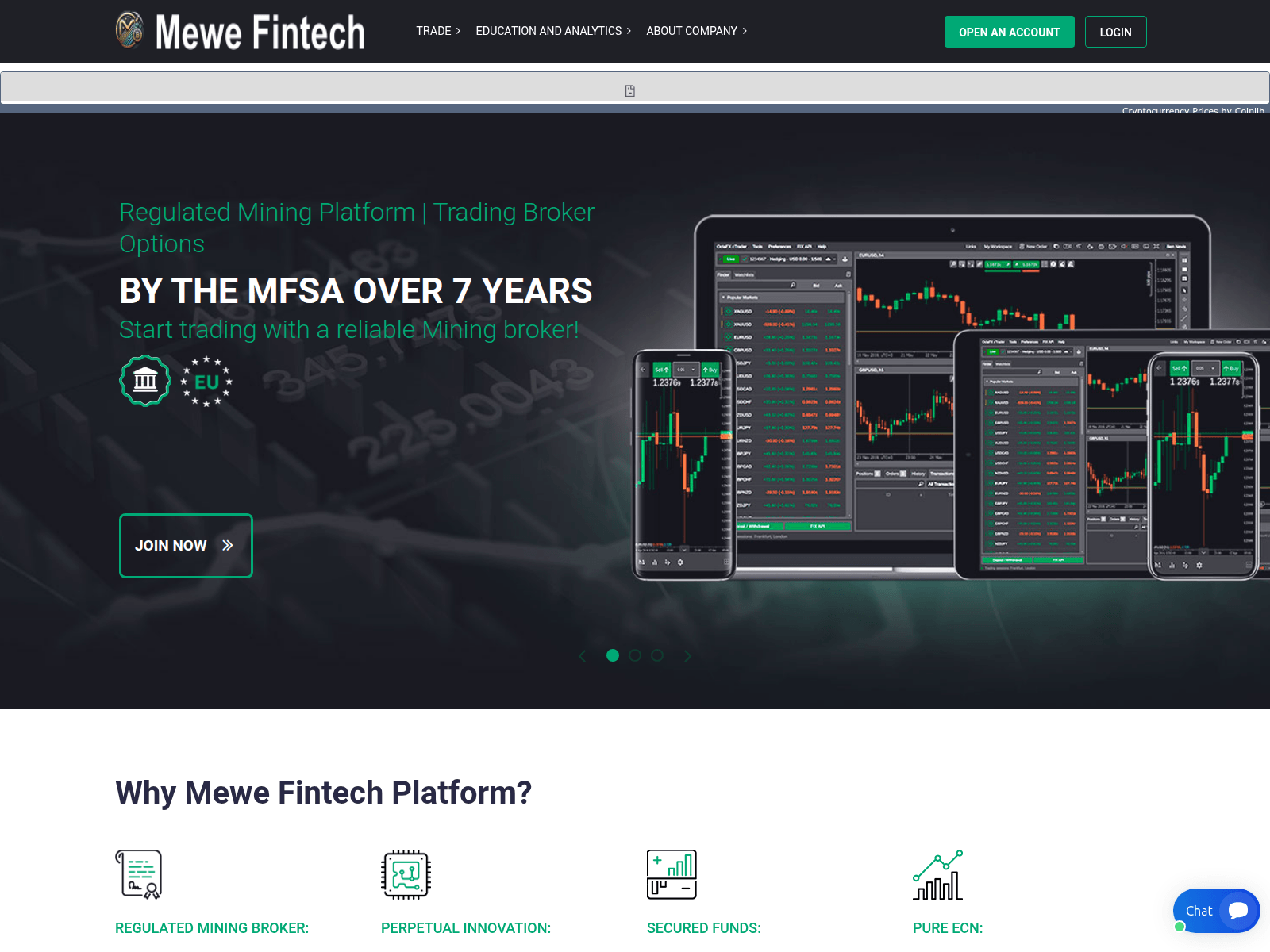 Screenshot of mail.mewe-fintech.com