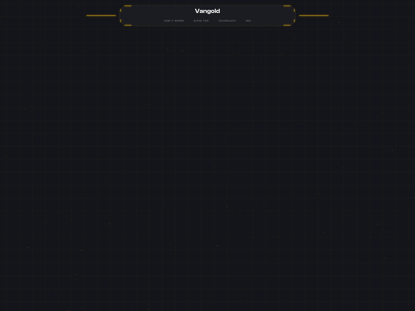 Screenshot of vangold.finance