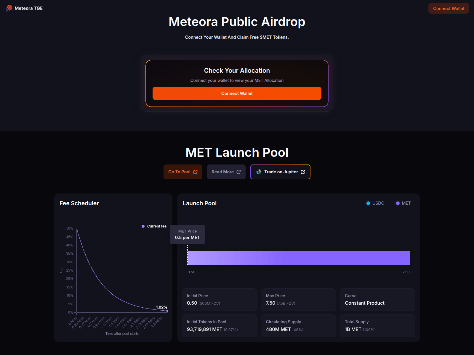 Screenshot of claim-met.xyz