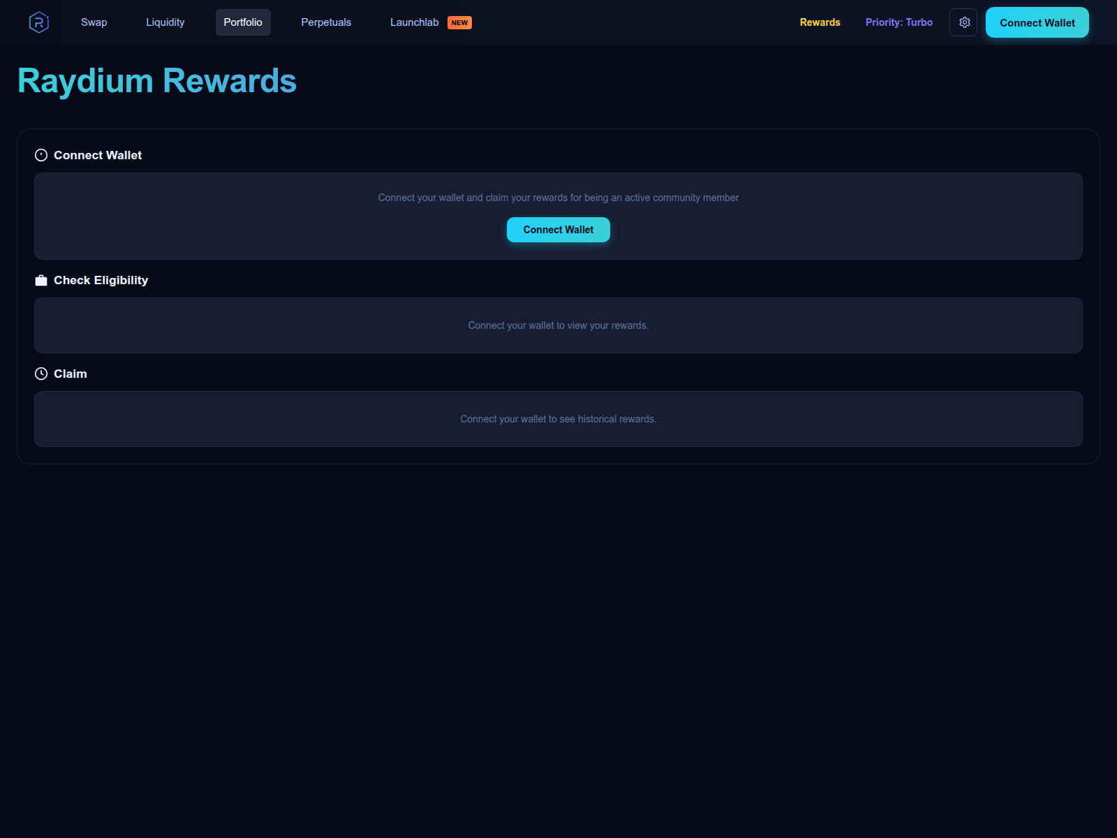 Screenshot of raydium-portfolio.click