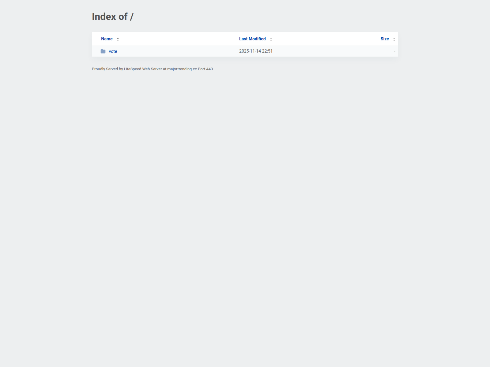 Screenshot of majortrending.cc
