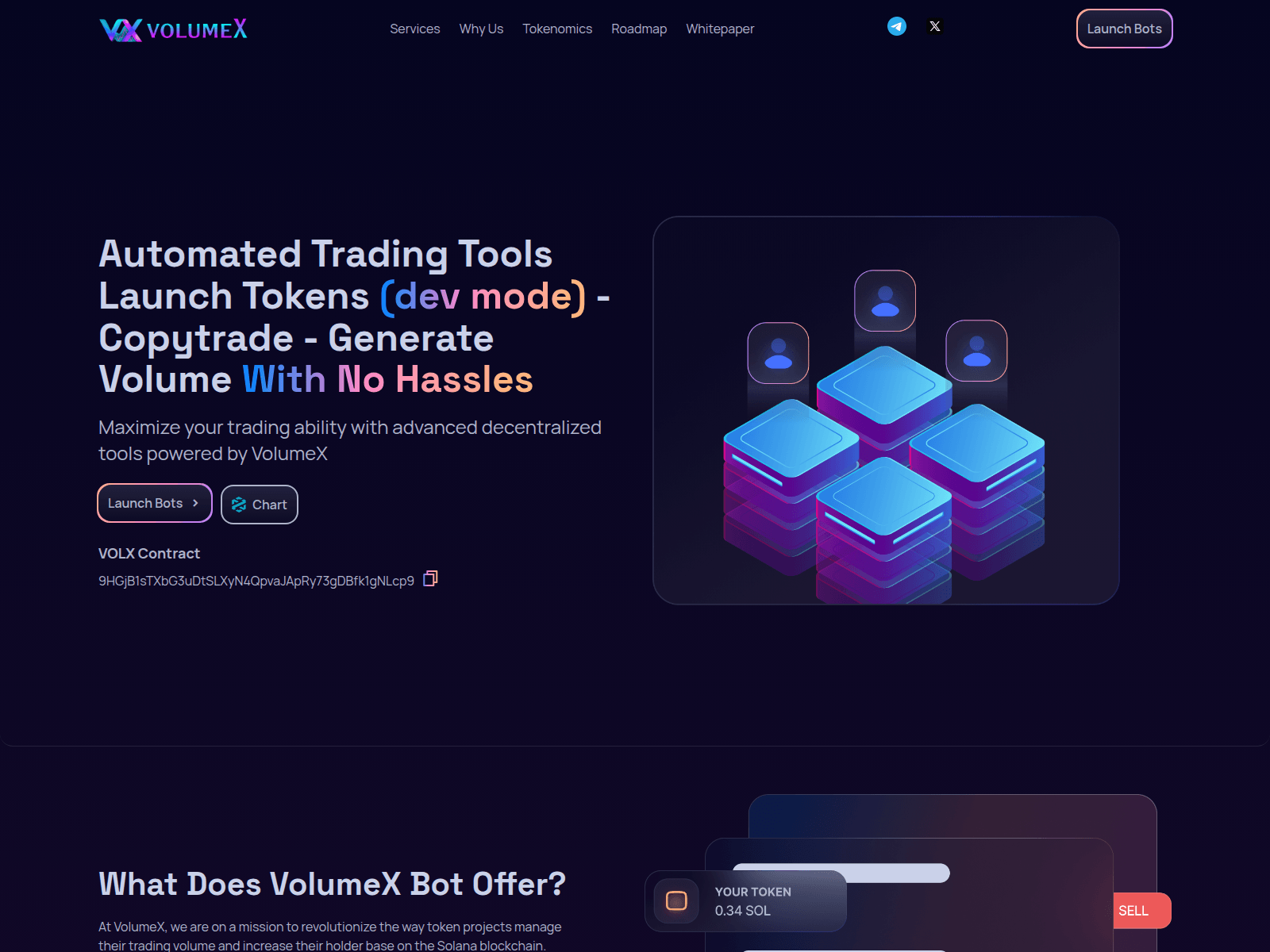 Screenshot of volumex.fun