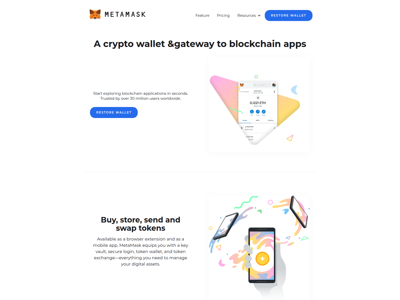 Screenshot of metamaskrecovery.onrender.com