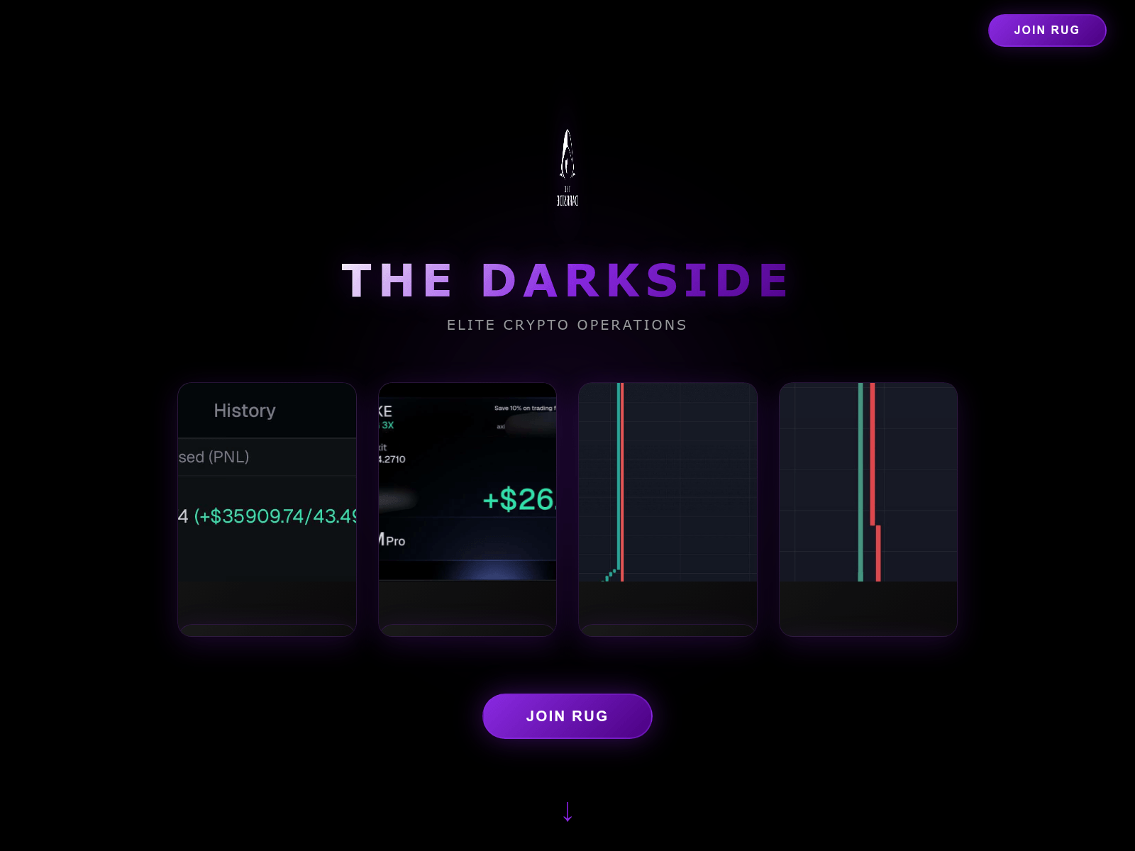 Screenshot of joindarkside.xyz