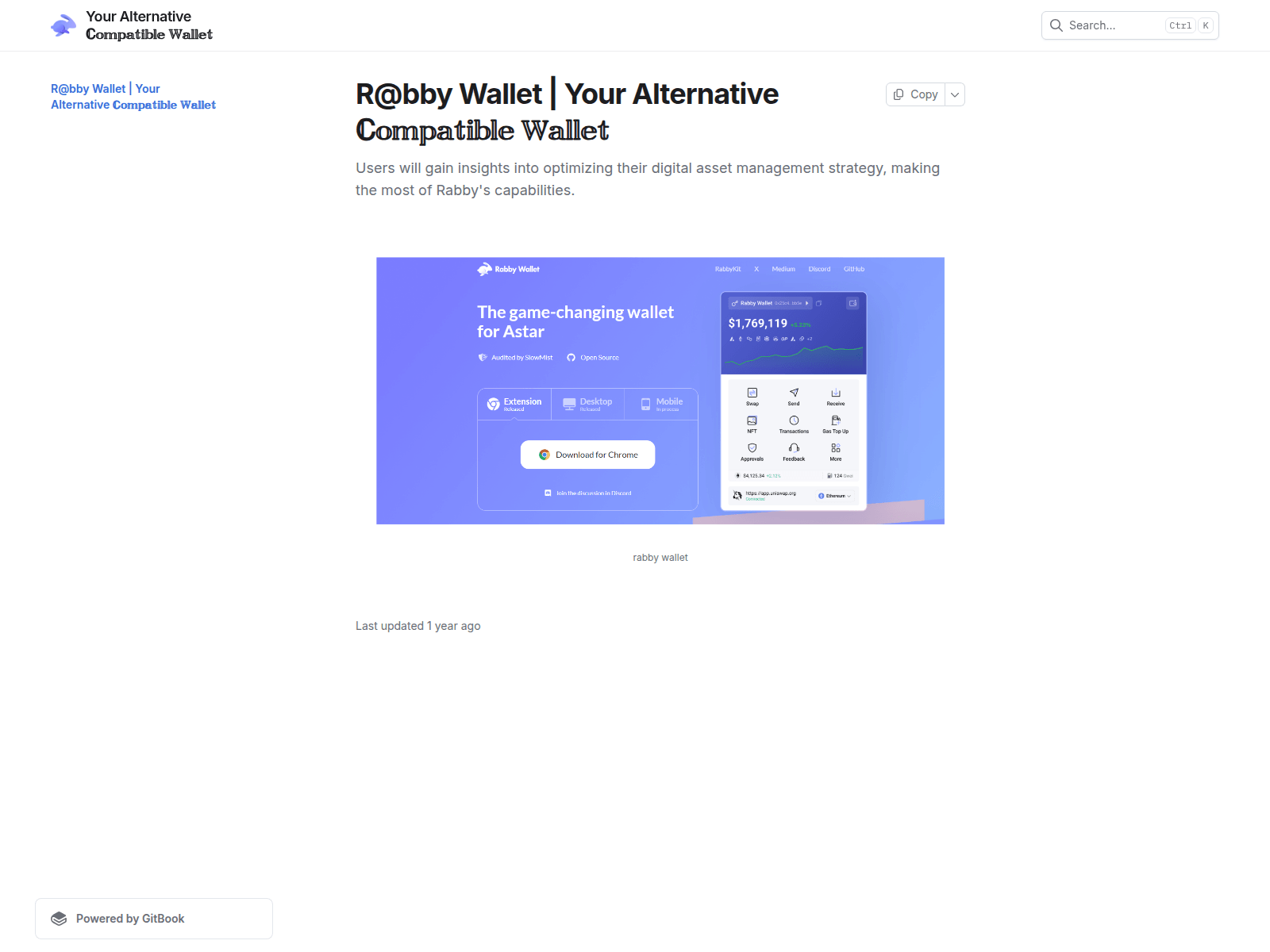 Screenshot of rebbiwallet.gitbook.io