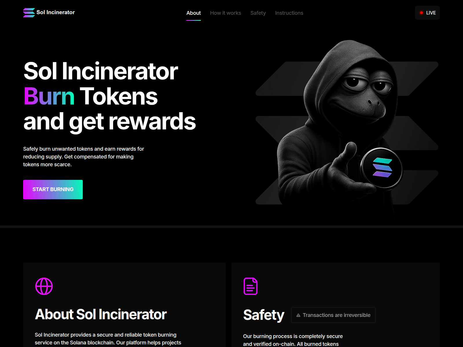 Screenshot of solstart.top
