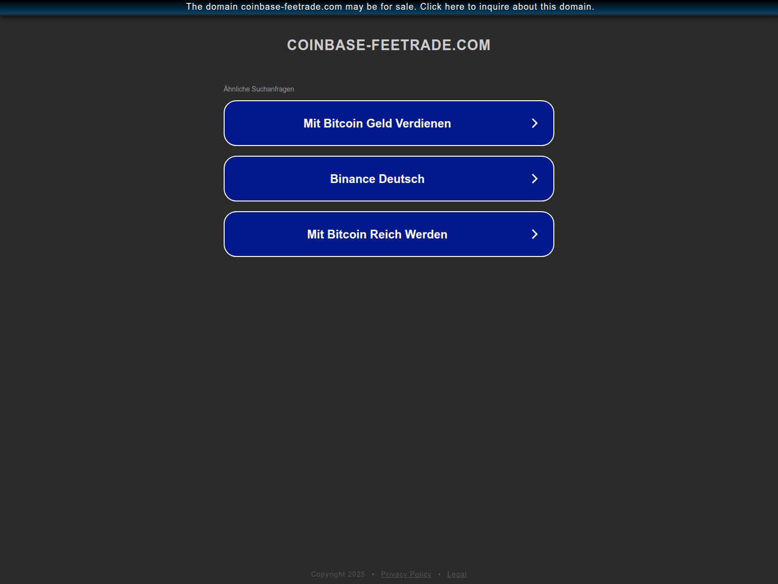 Screenshot of ww25.beta.coinbase-feetrade.com