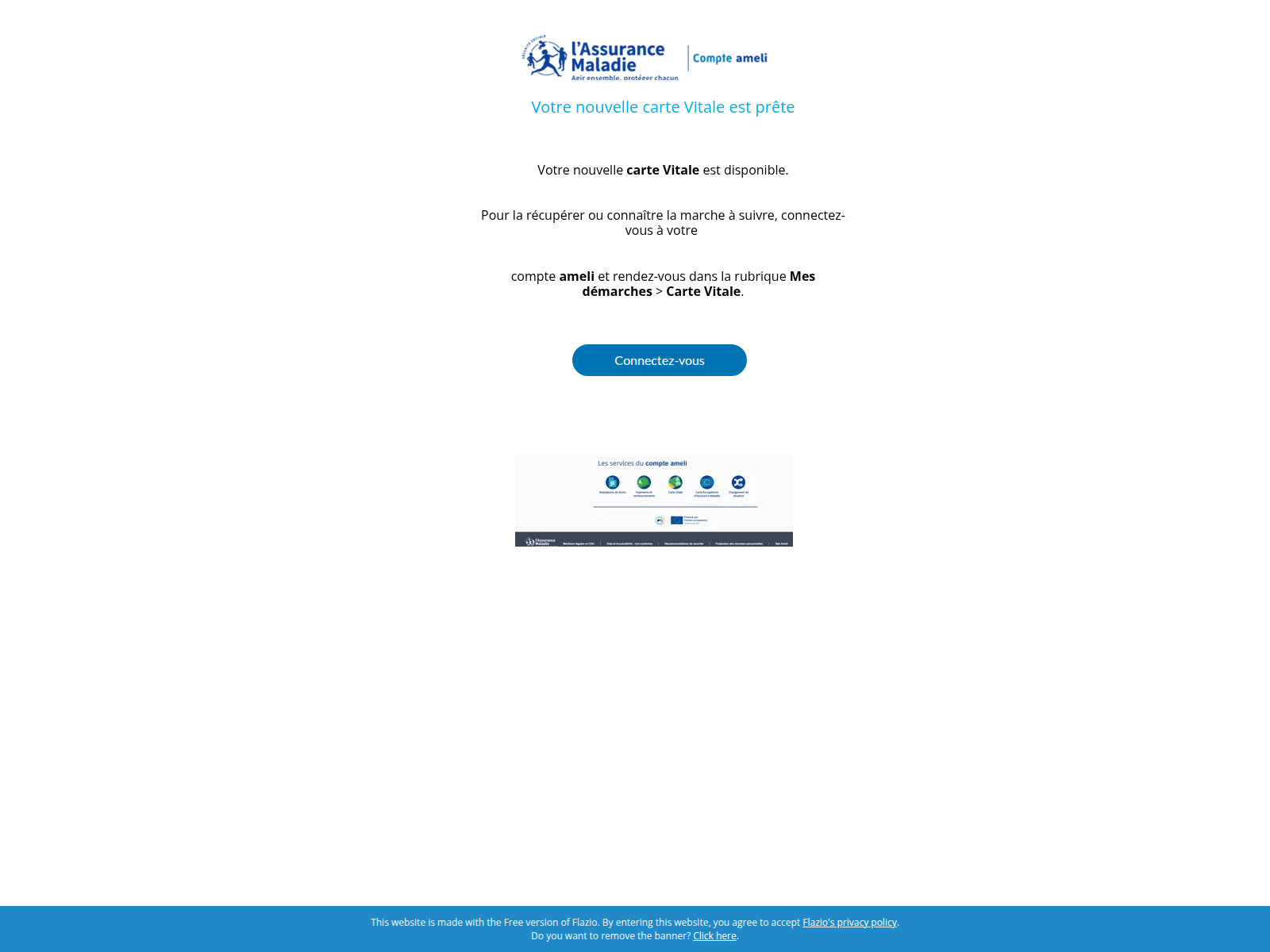 Screenshot of mesdemarches.flazio.com