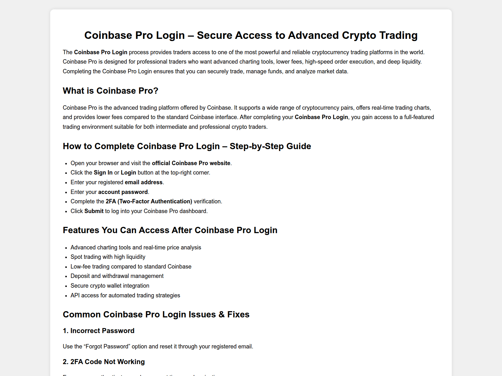 Screenshot of coinbasepro.kinsta.page