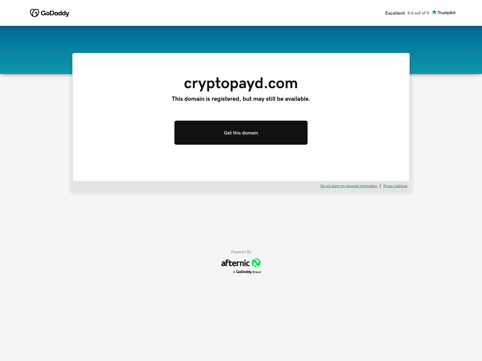 Screenshot of cryptopayd.com