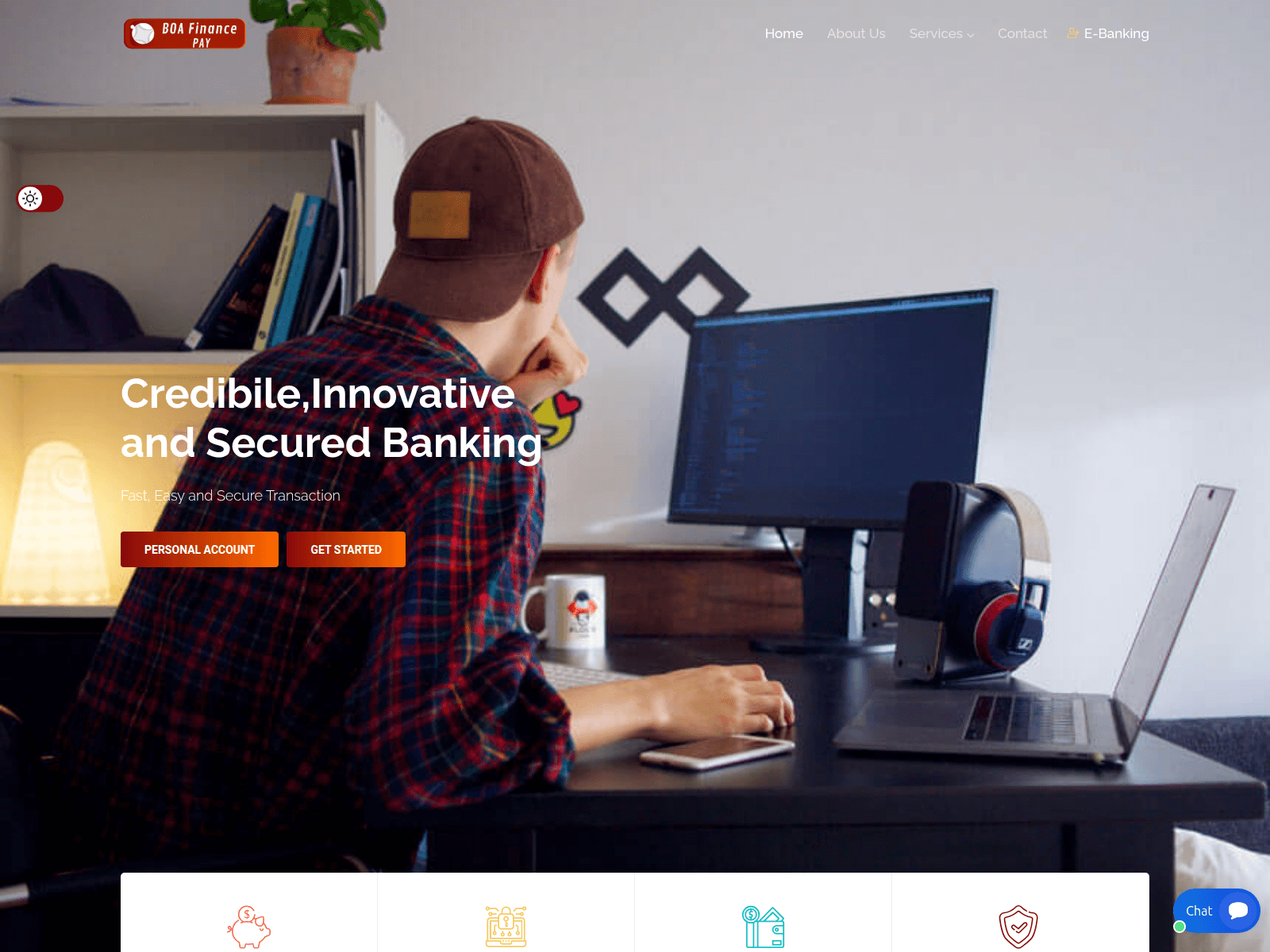 Screenshot of boafinancepay.com