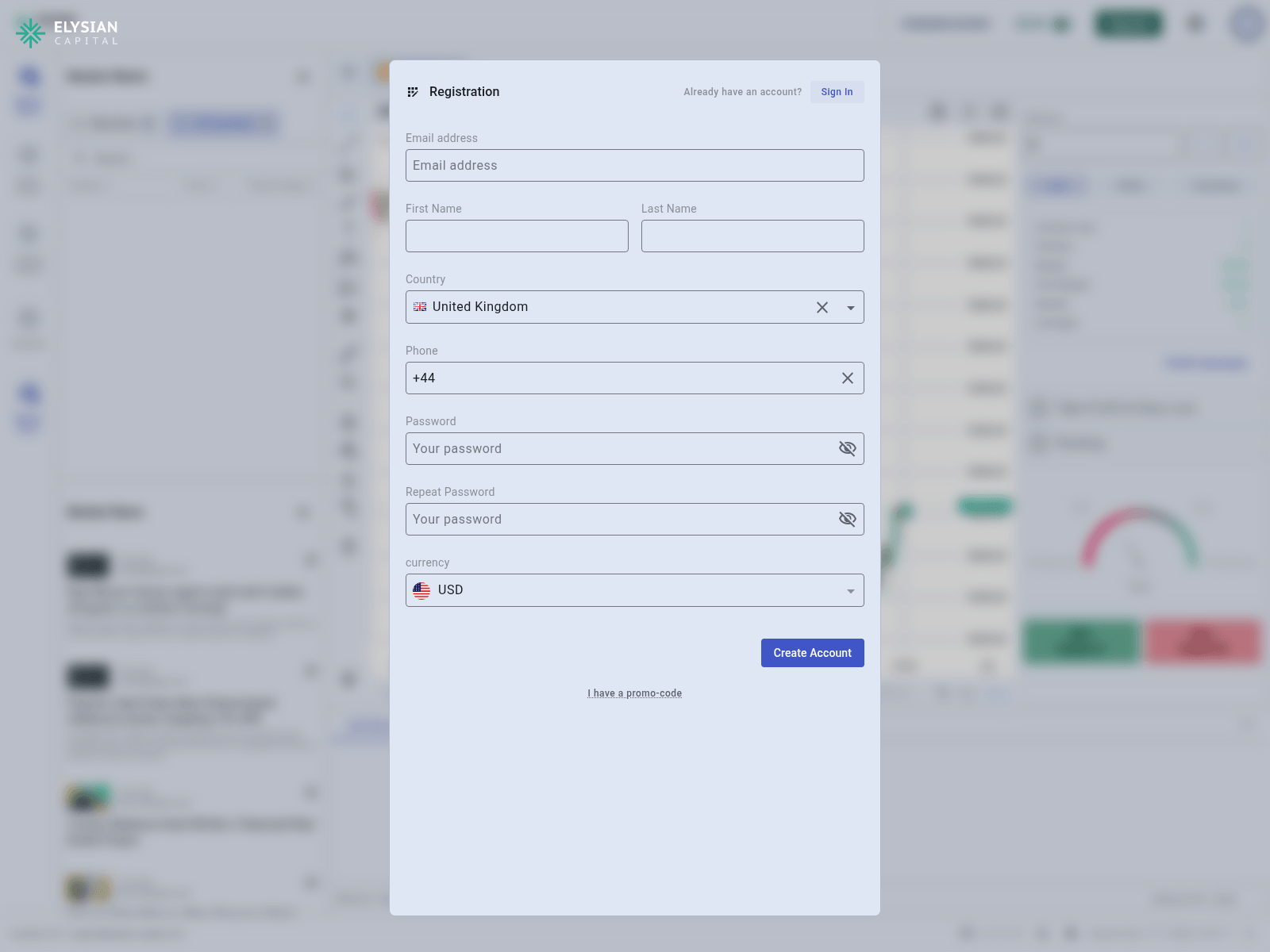 Screenshot of web.elysian-capital.com