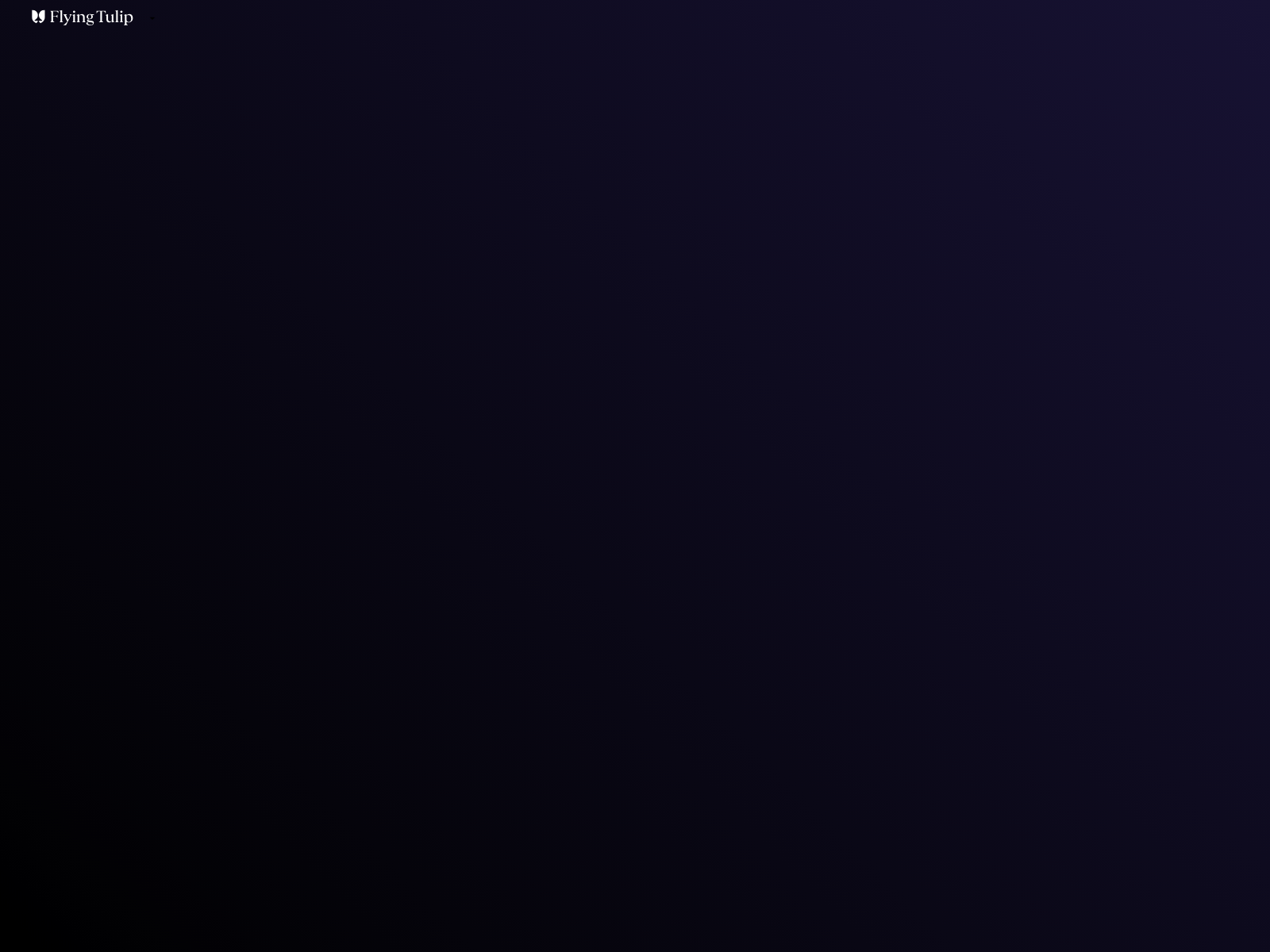 Screenshot of flyingtulip.finance