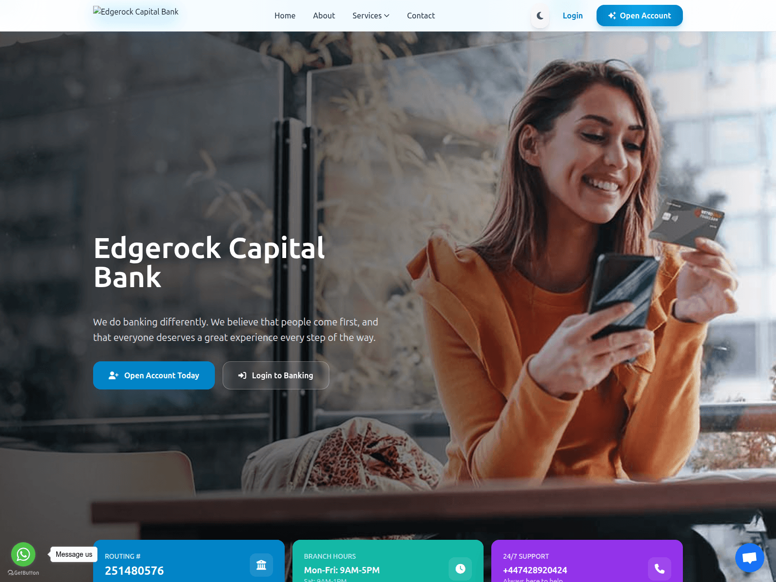 Screenshot of edgerockcpt.com