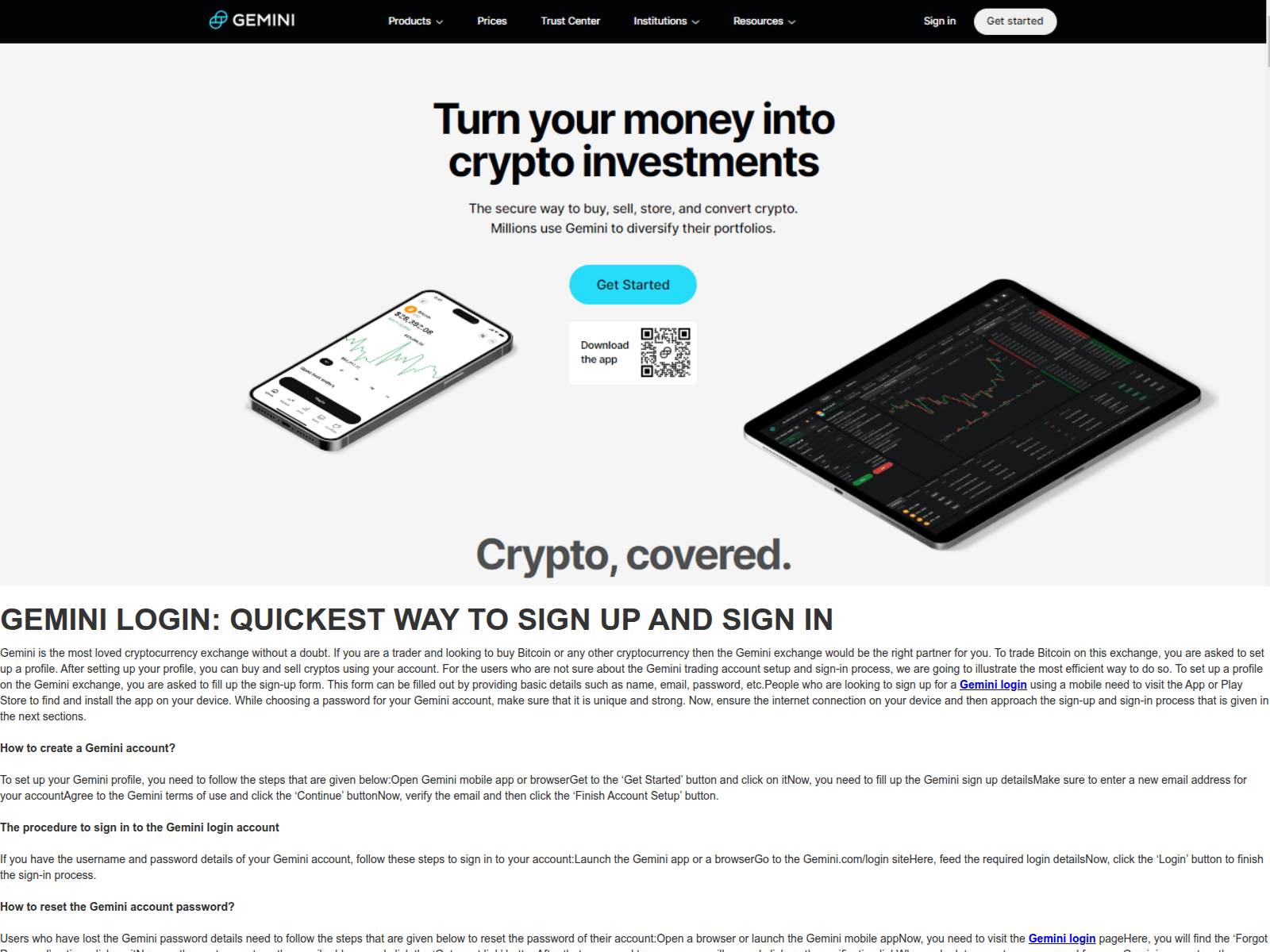Screenshot of gemuniloogin.webflow.io