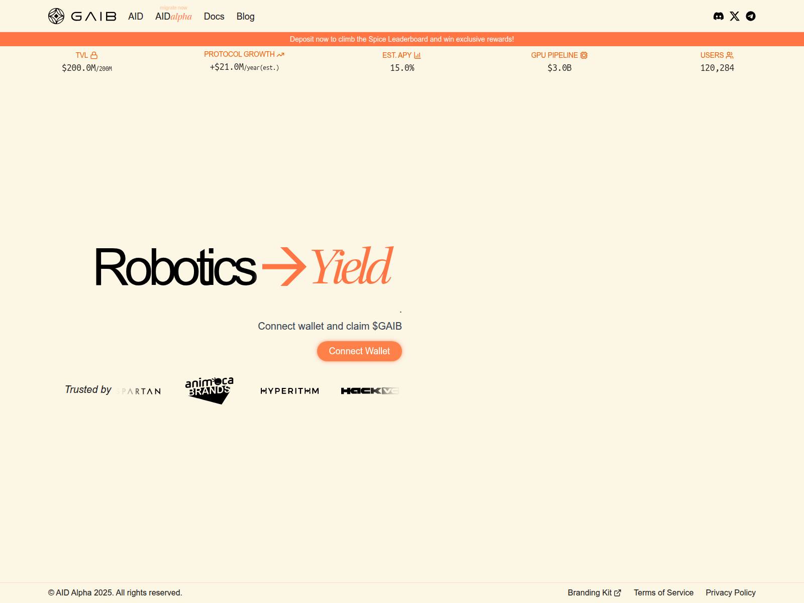 Screenshot of claim-gaib.xyz