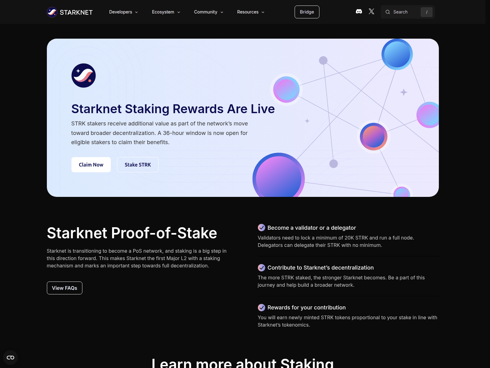 Screenshot of starknet-governancne.com