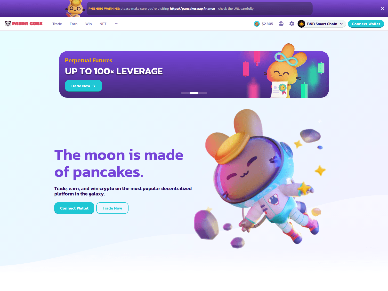 Screenshot of pandaswap-core.vercel.app
