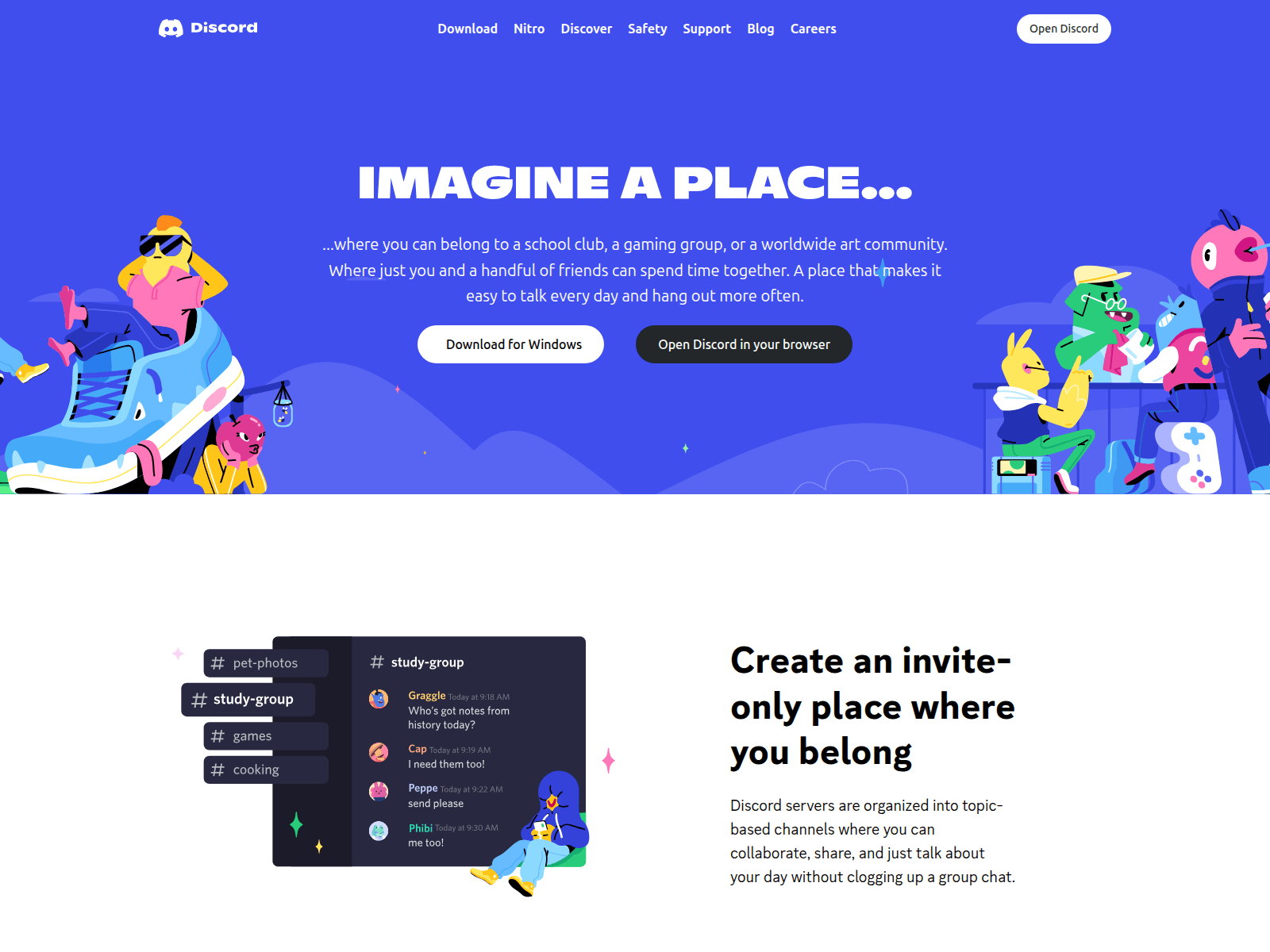 Screenshot of discord-clone-five-hazel.vercel.app