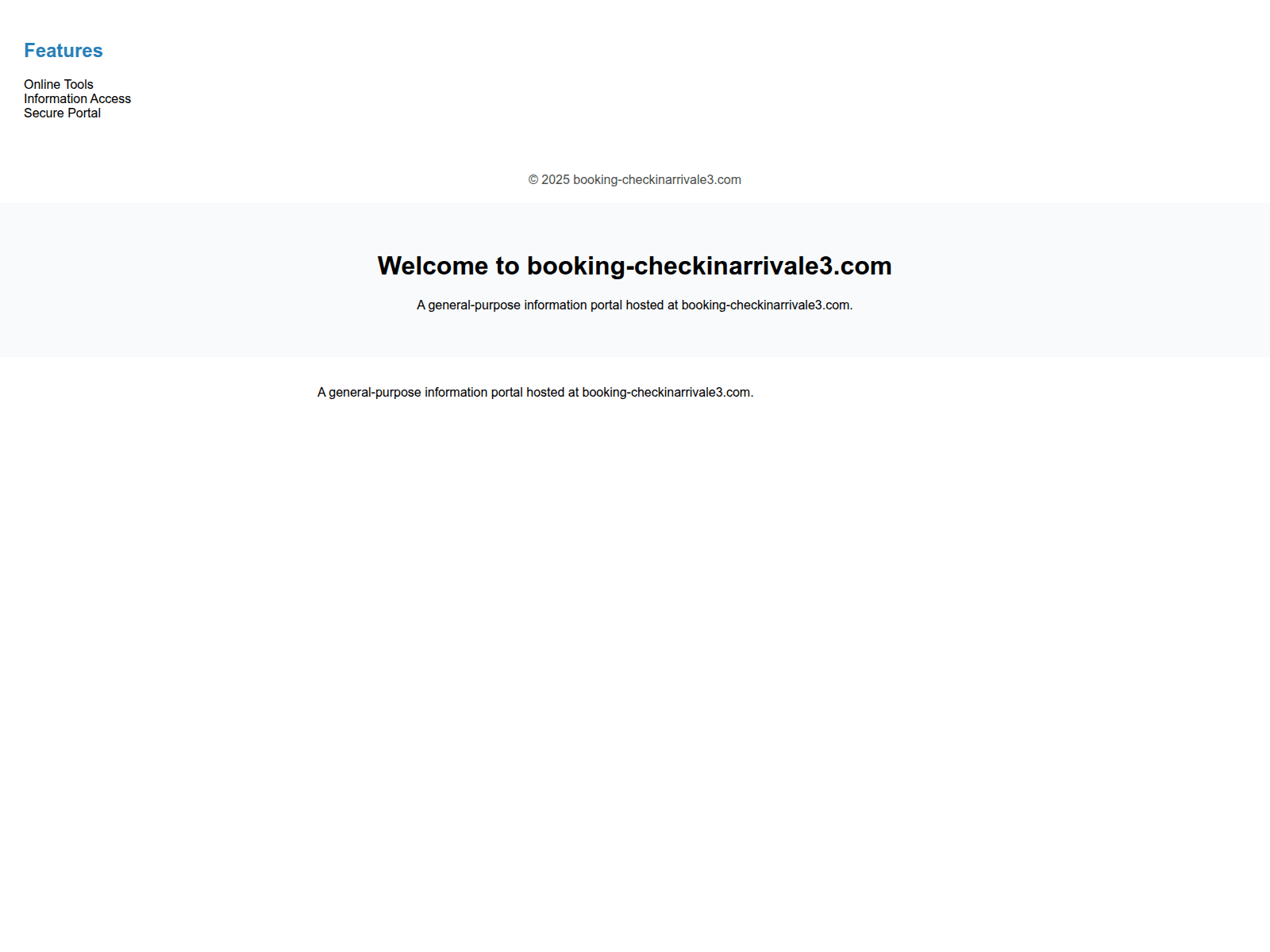 Screenshot of booking-checkinarrivale3.com