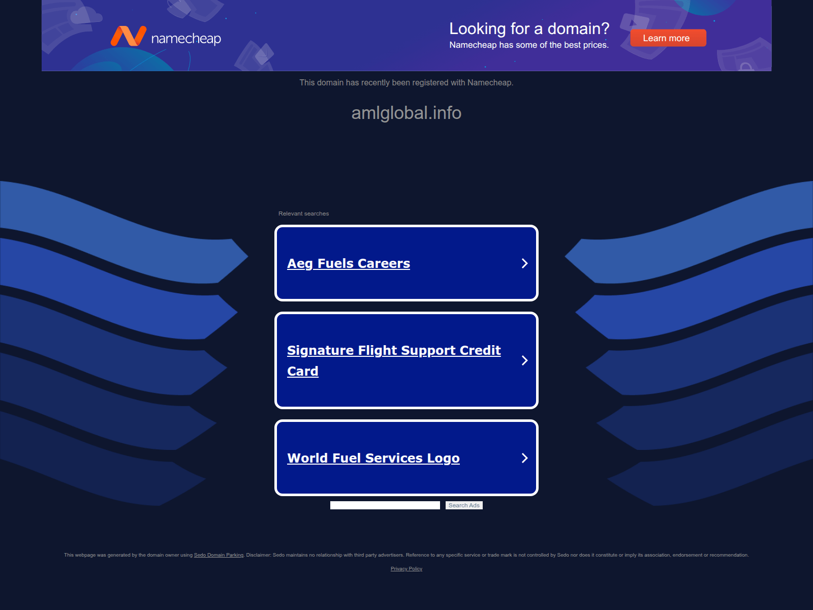 Screenshot of amlglobal.info