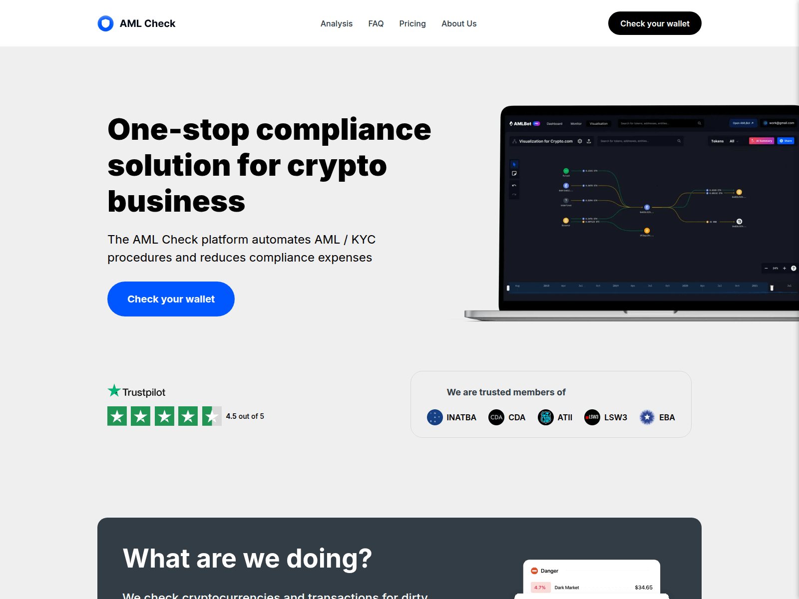 Screenshot of aml-signal.com