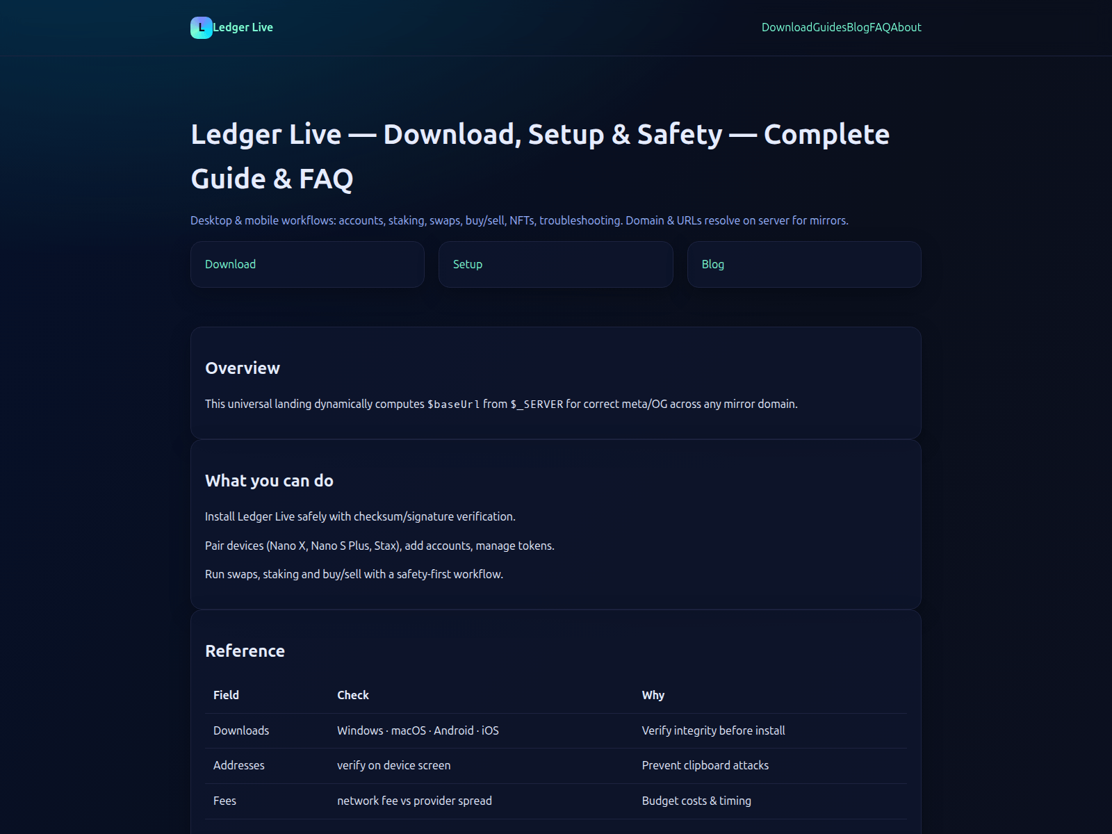Screenshot of apps-ledger.live
