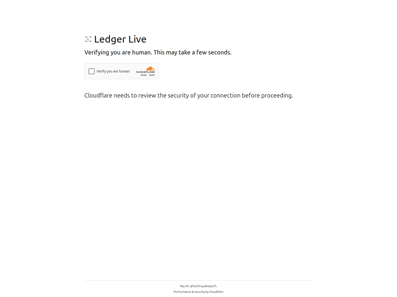 Screenshot of nano-ledger.live