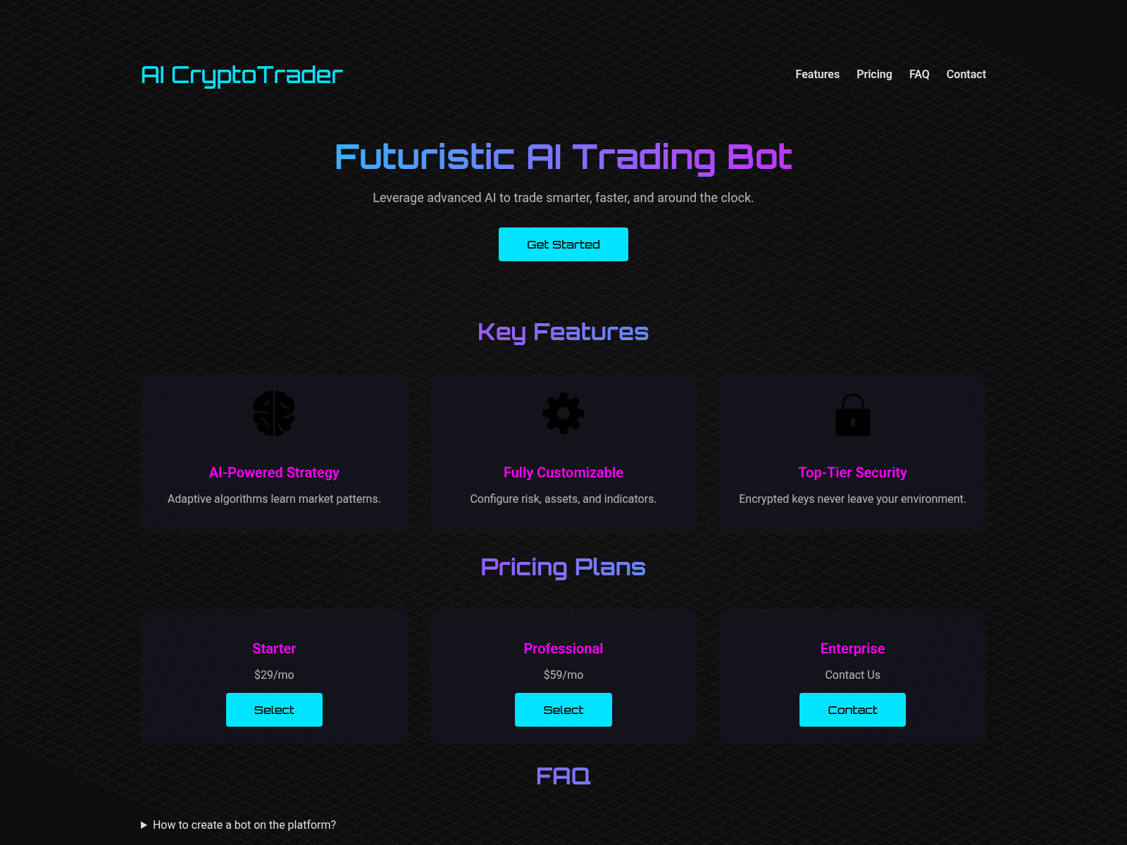 Screenshot of changely.at