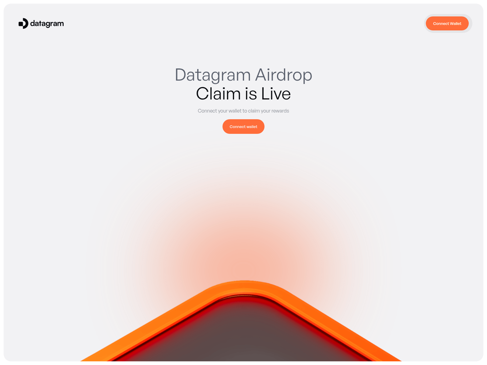Screenshot of airdrop.datagram.world