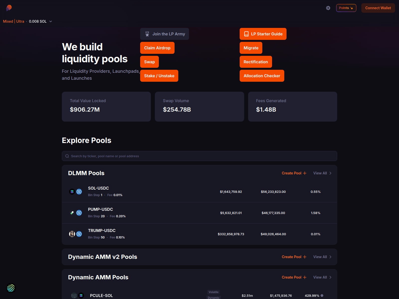Screenshot of meteoradapp.com
