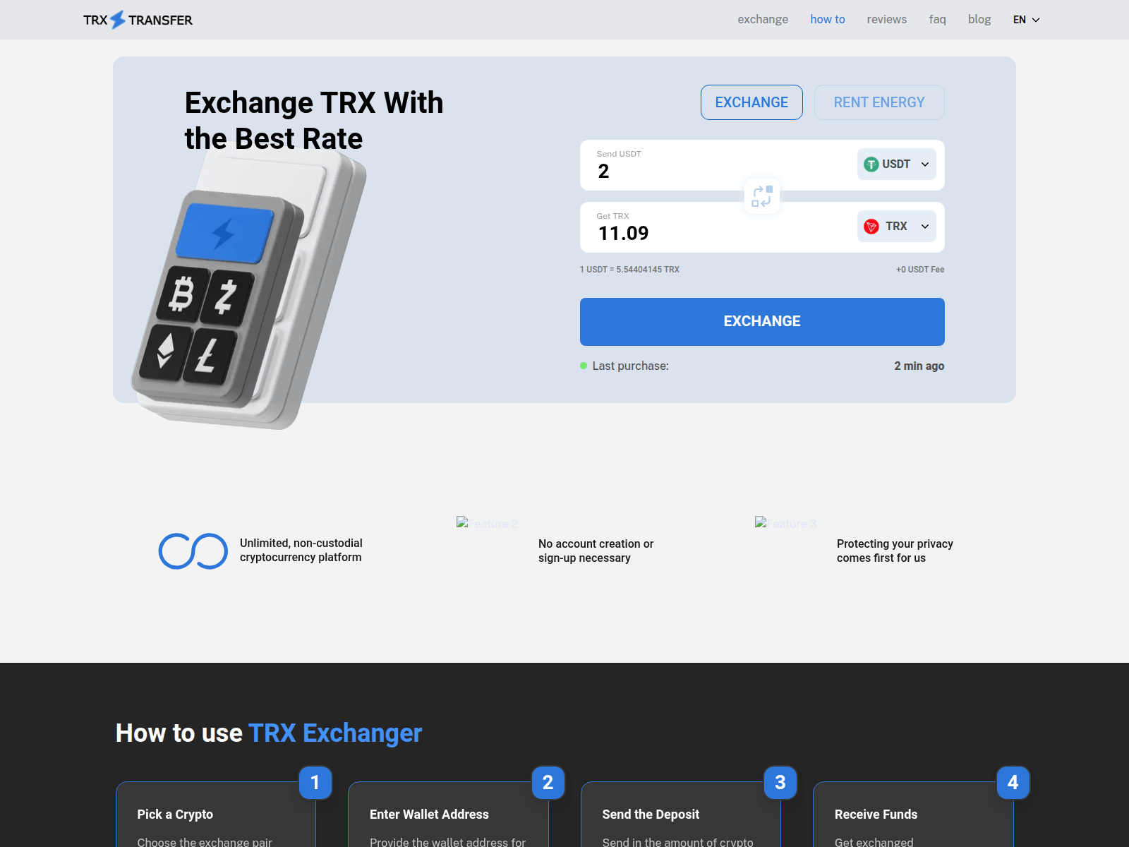 Screenshot of trx-transfer.com