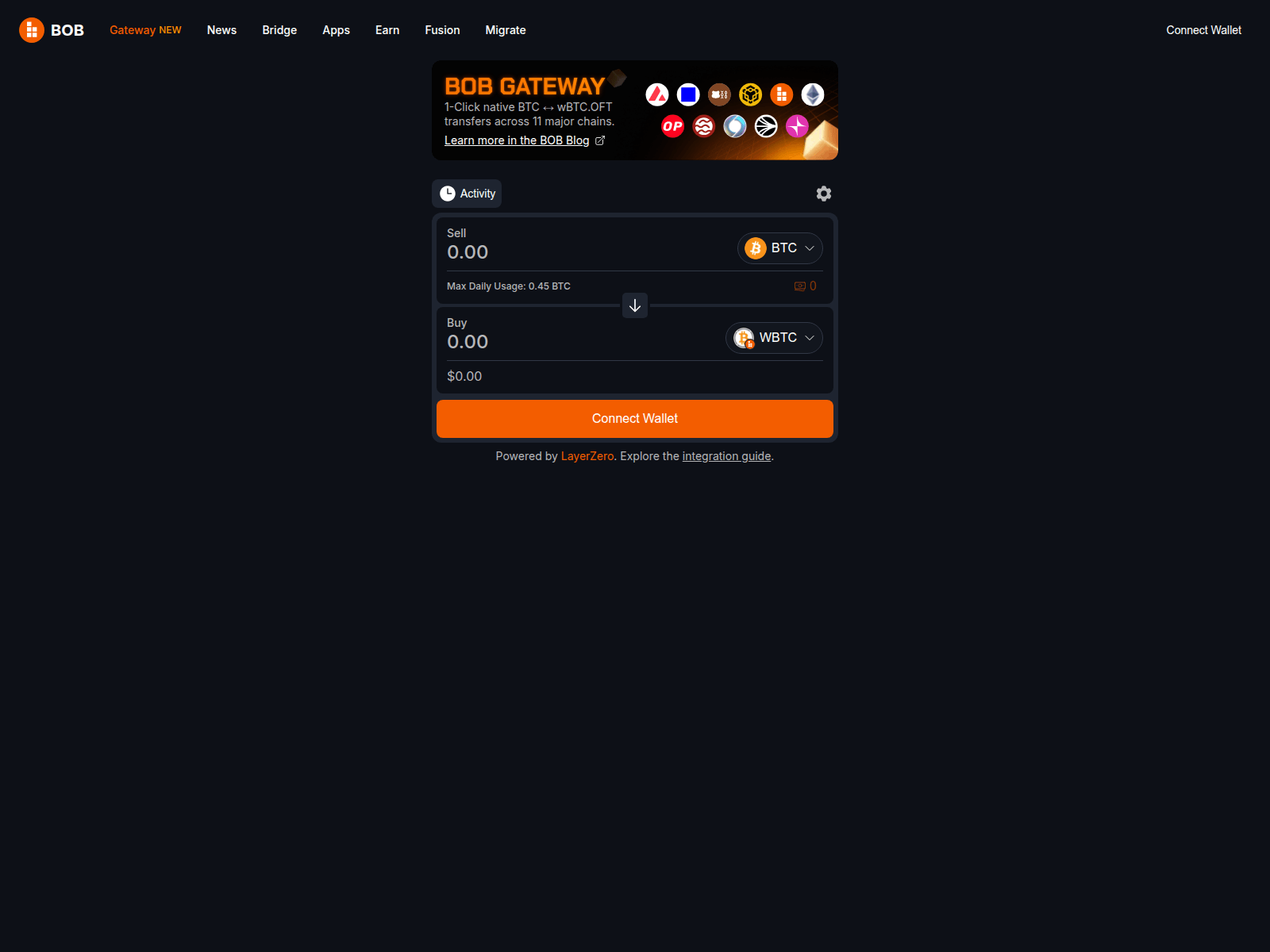 Screenshot of bob-mainnet-qmtu140y8-distributed-crafts.vercel.app