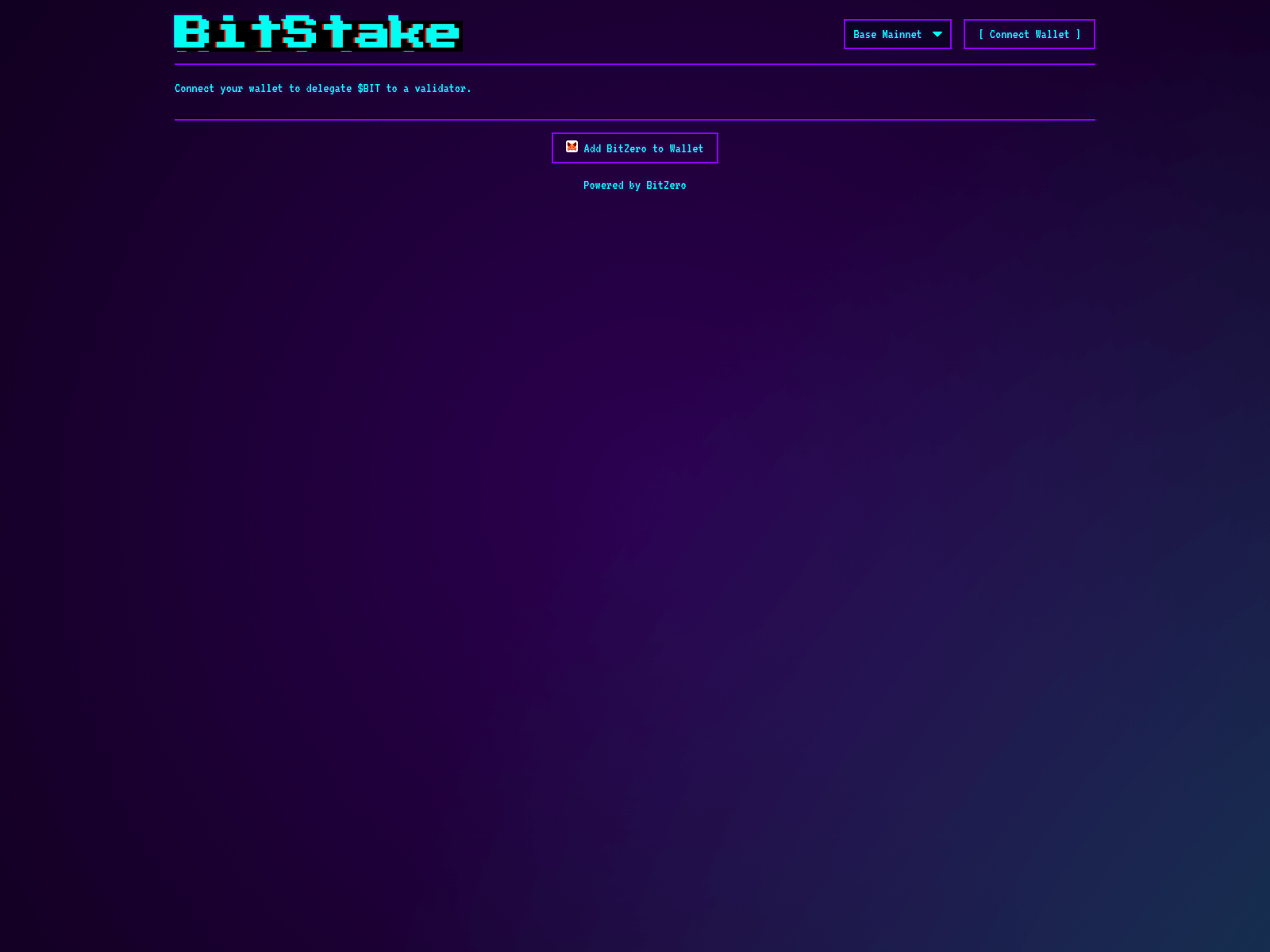 Screenshot of bitzerodotbase.xyz