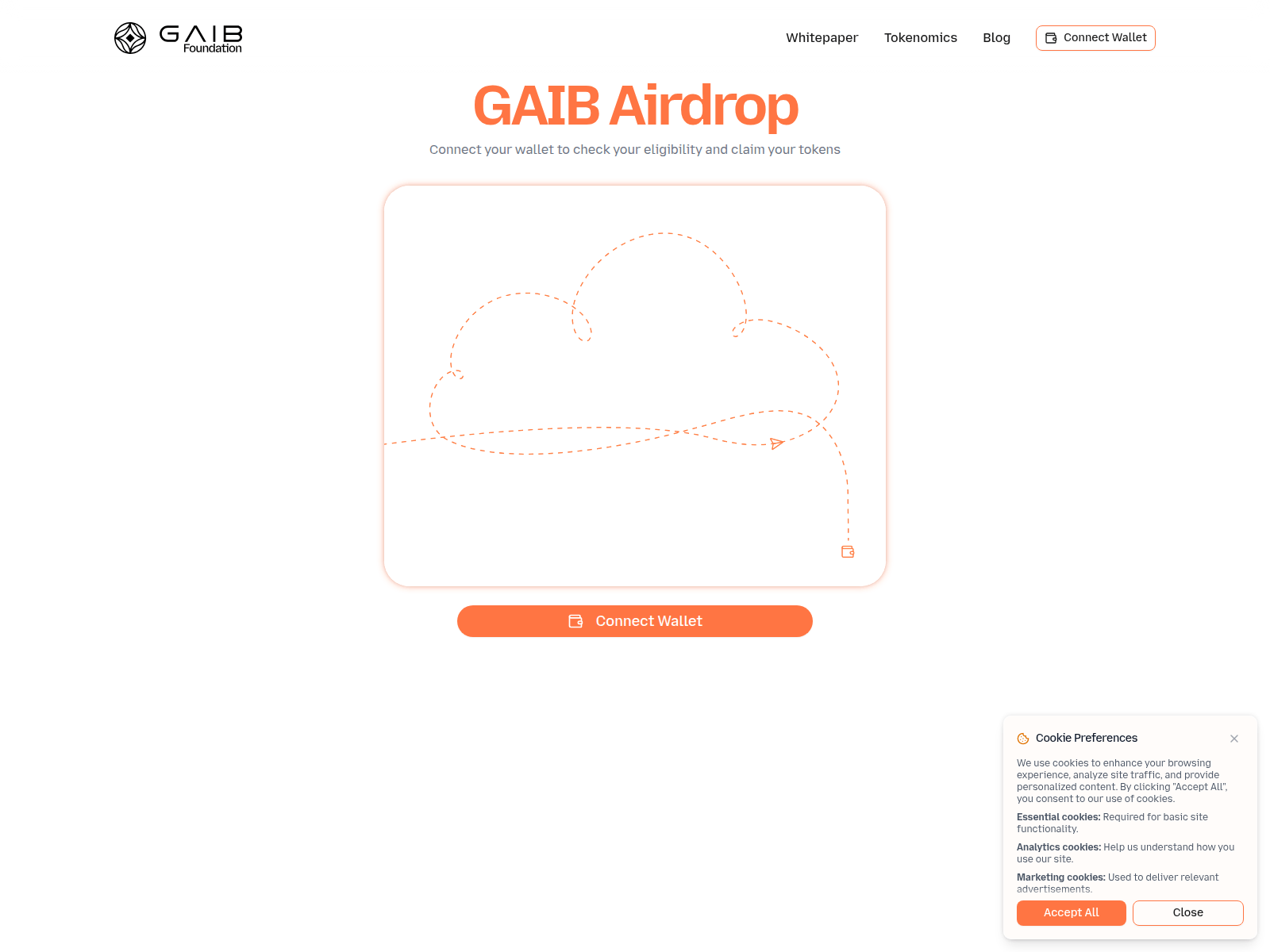 Screenshot of gaibfoundation.org