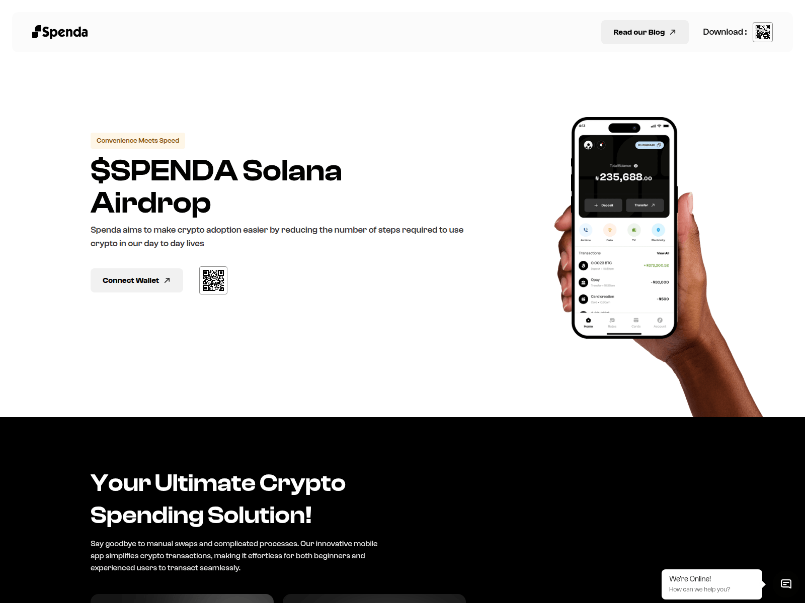 Screenshot of spendafrica.com