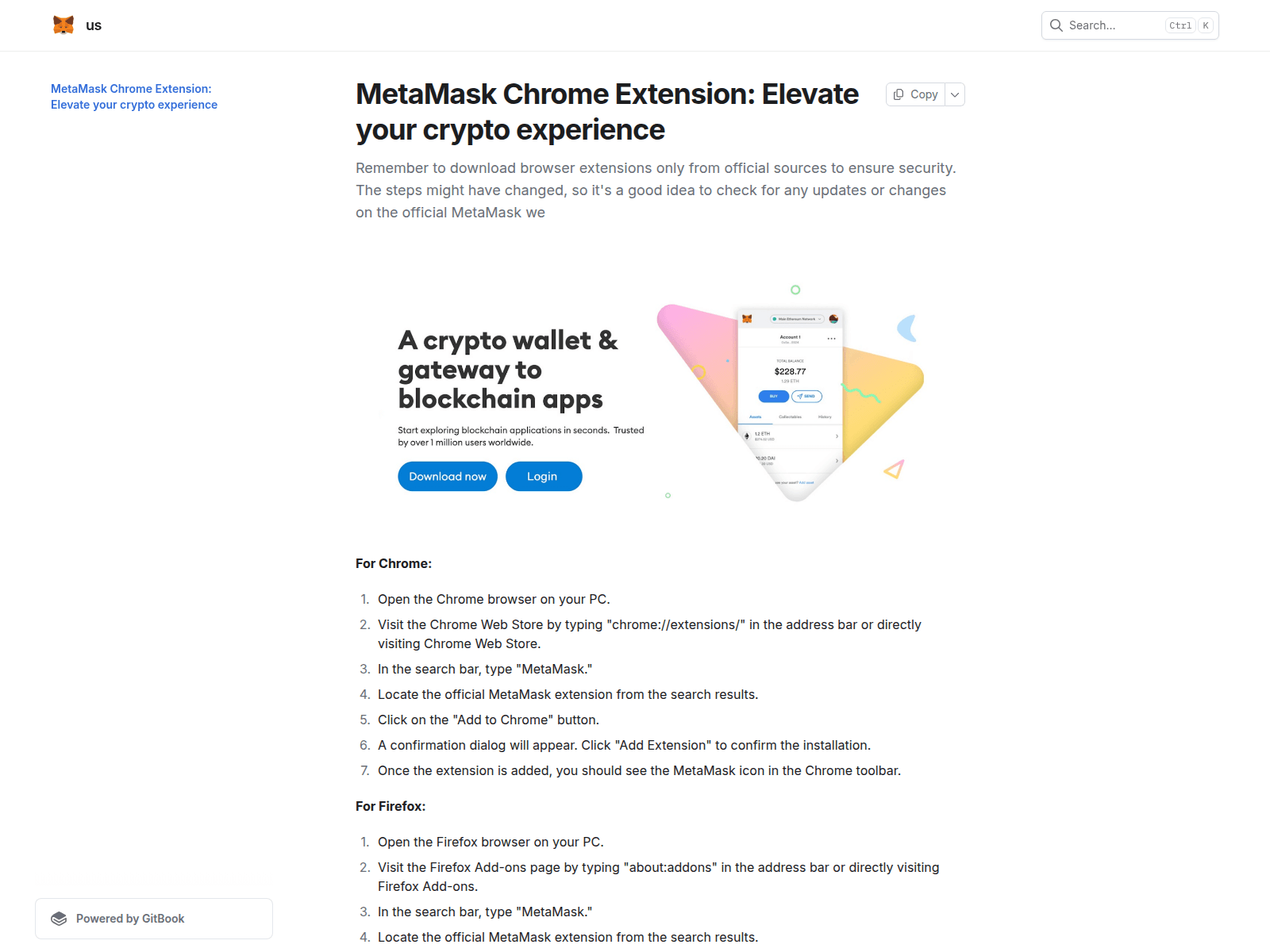 Screenshot of metamsksnr.gitbook.io