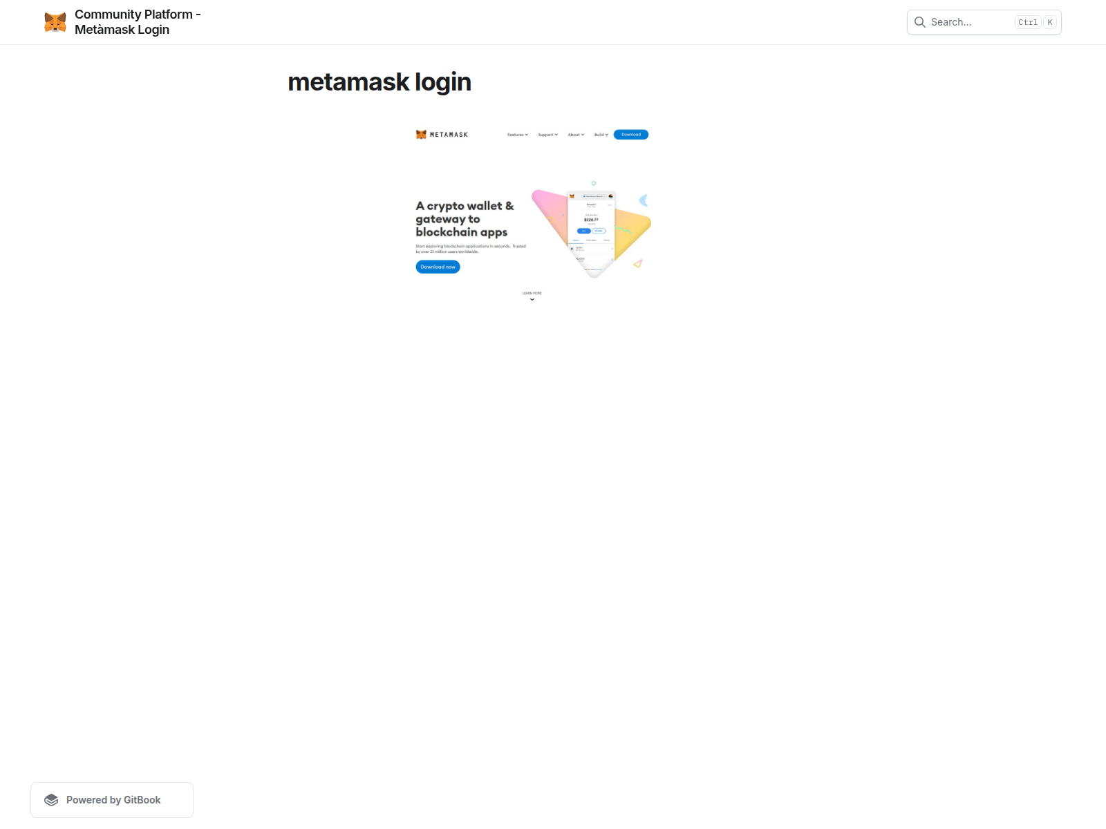 Screenshot of mettamaxklogin.gitbook.io