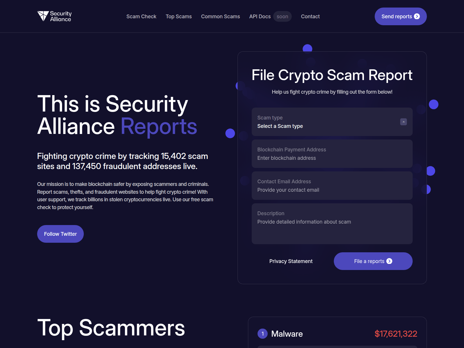 Screenshot of security-alliance.org