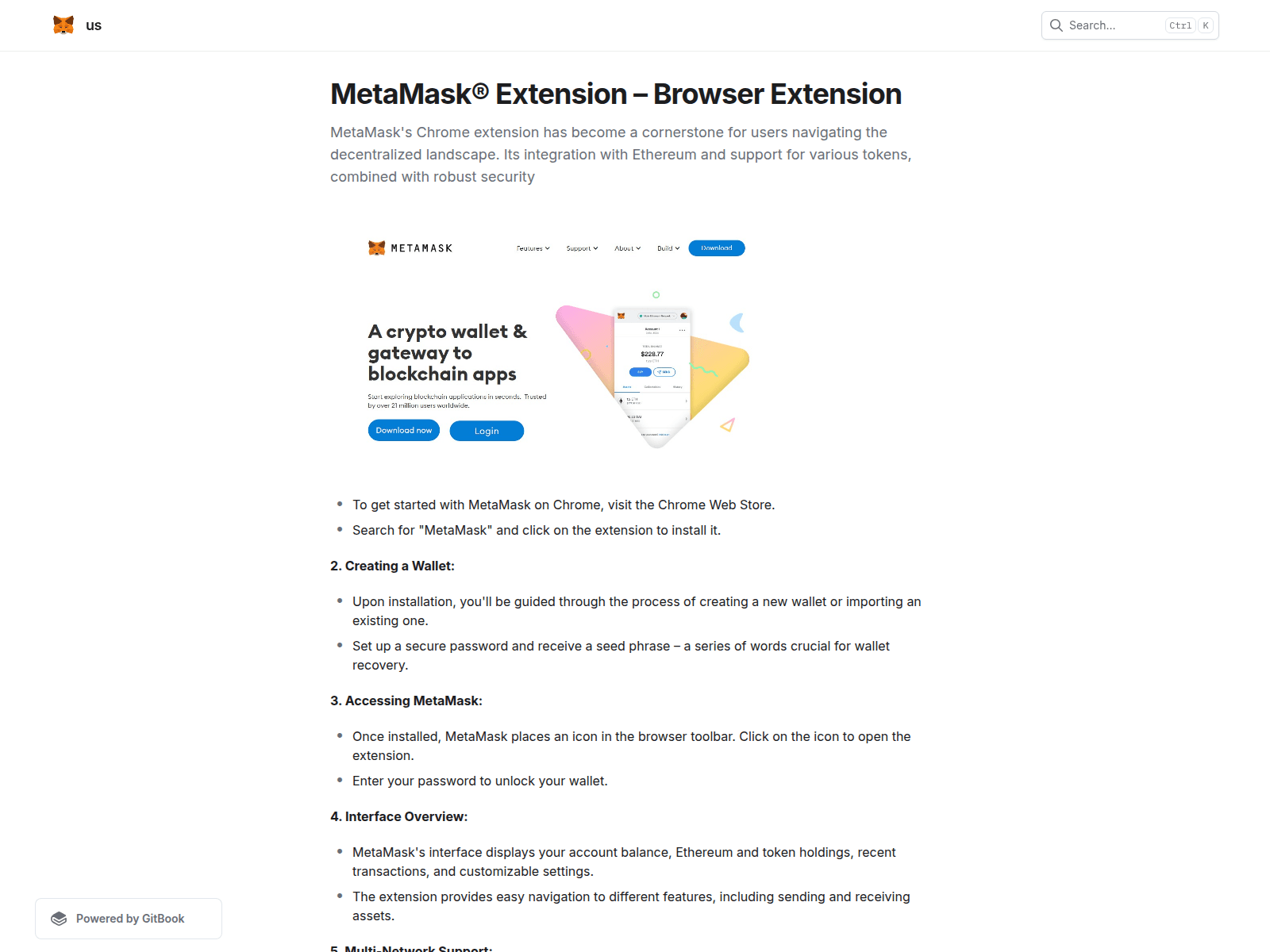 Screenshot of ioometamskxtension.gitbook.io
