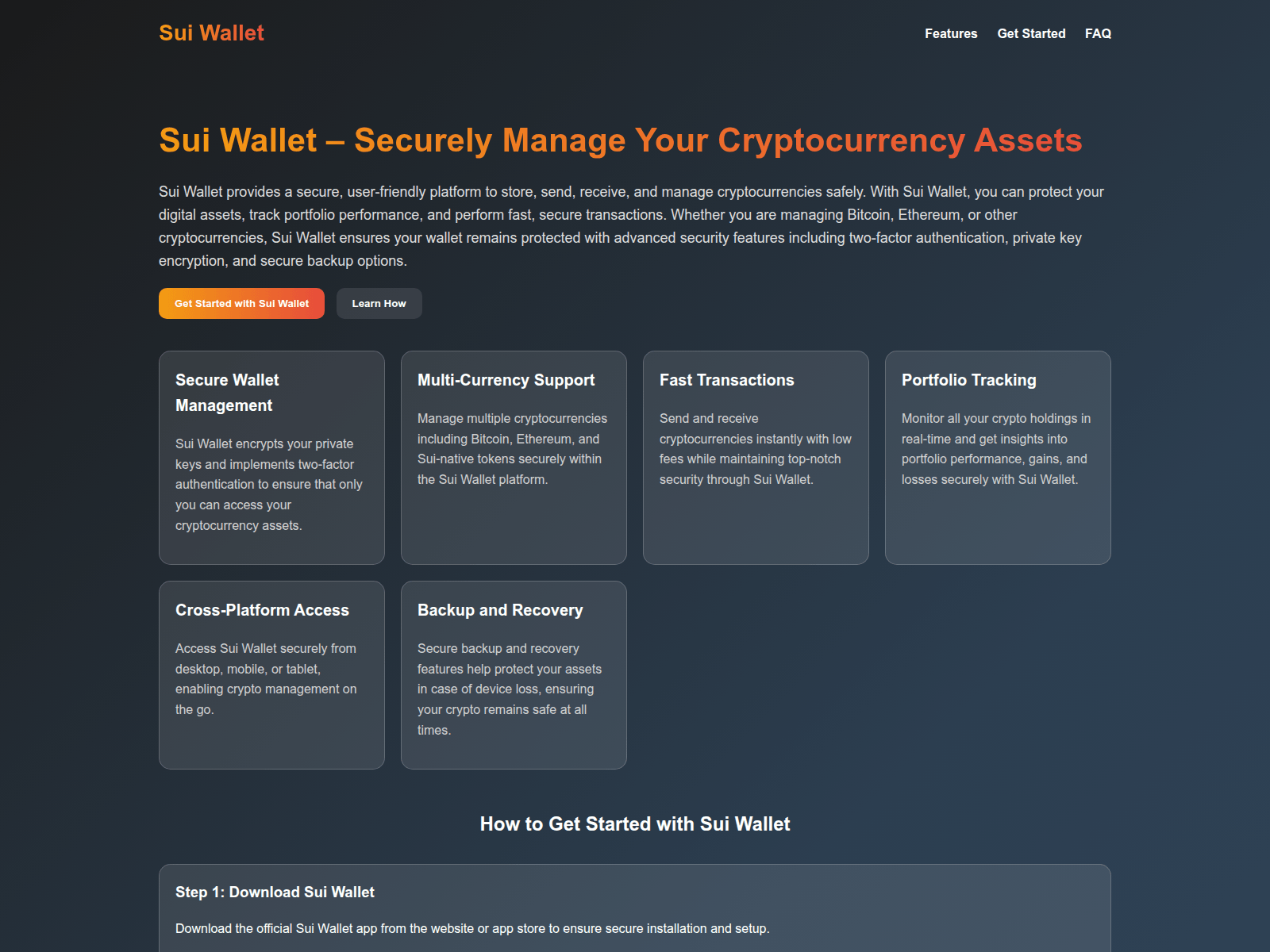 Screenshot of app-sui-wallet.pages.dev