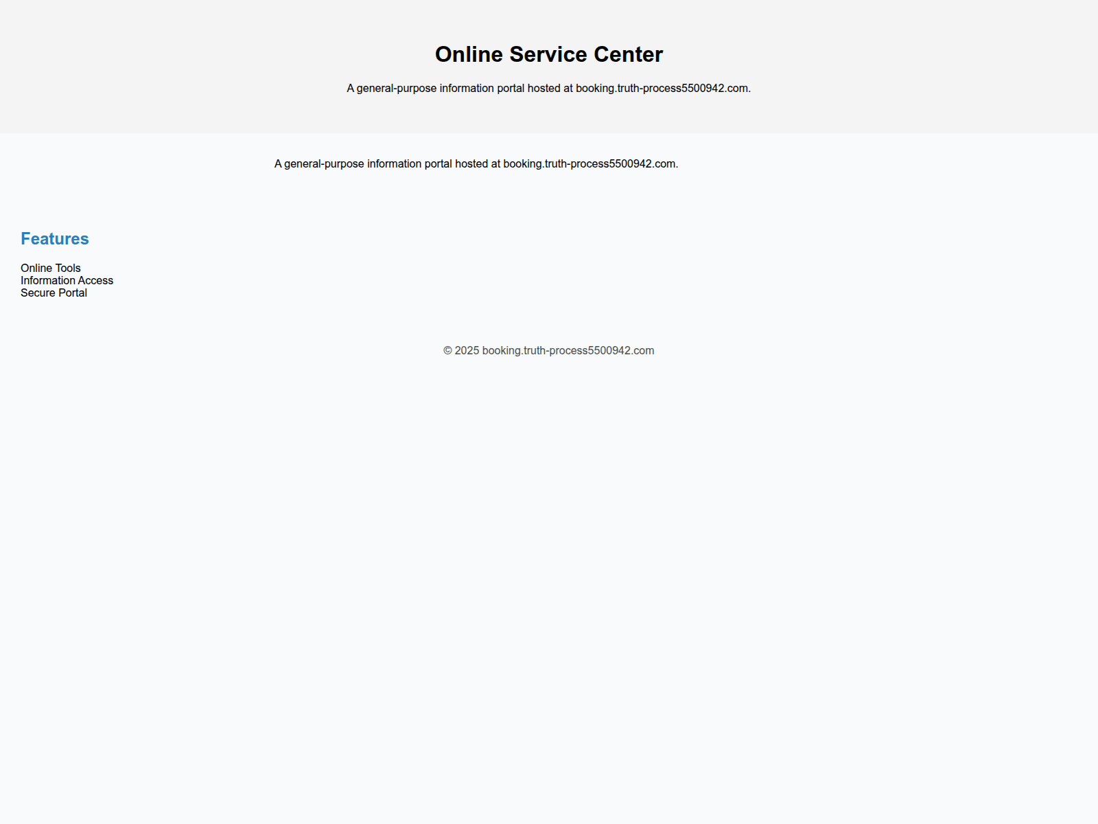 Screenshot of booking.truth-process5500942.com