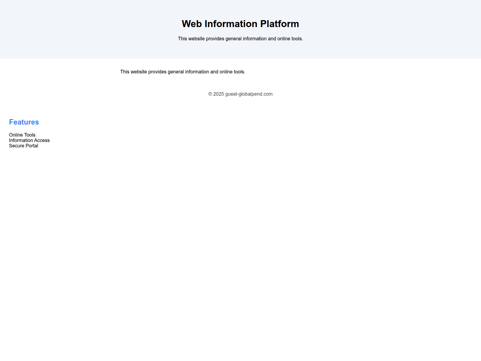 Screenshot of guest-globalpend.com