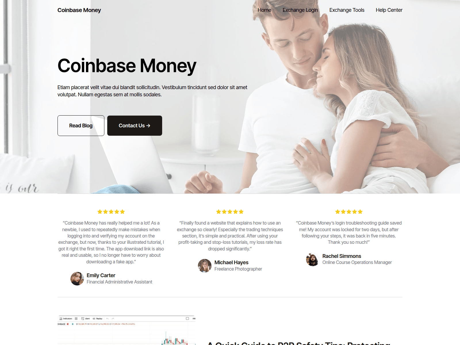 Screenshot of coinbasemoney.com